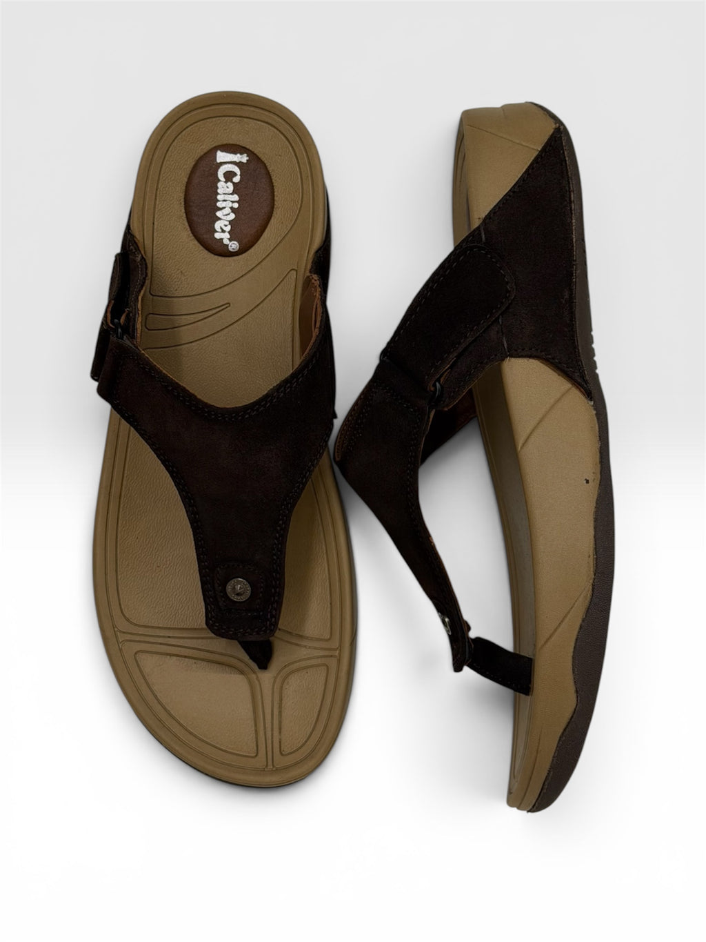 CALIVER PSPK V SHAPE - BROWN FOR MENS