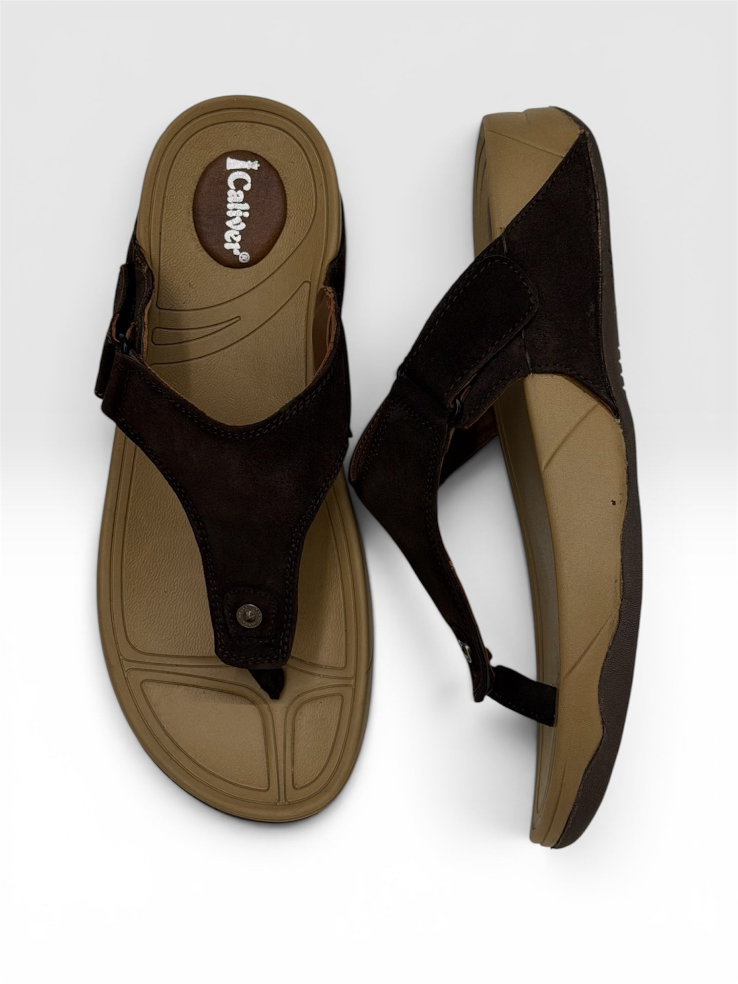 CALIVER PSPK V SHAPE - BROWN FOR MENS