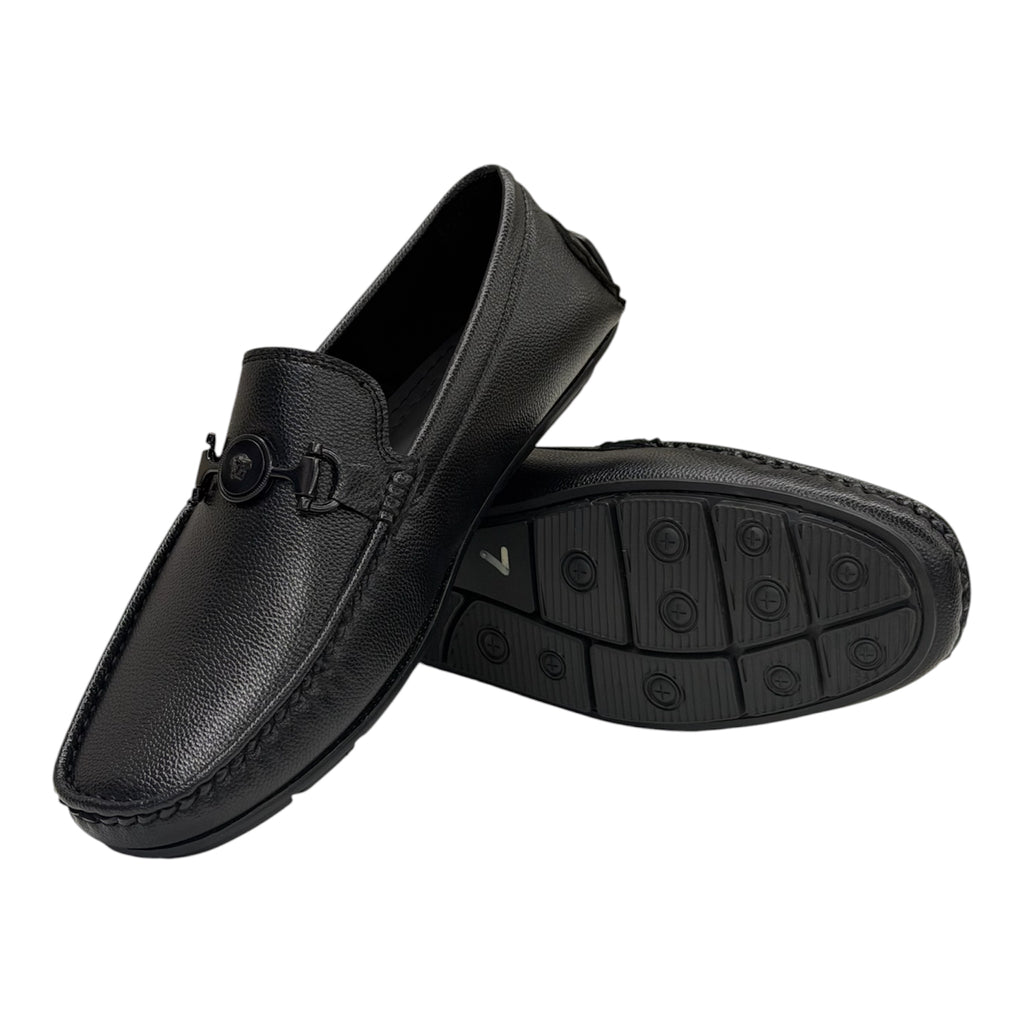 WALTAIR VENICENX BLACK LOAFERS MENS