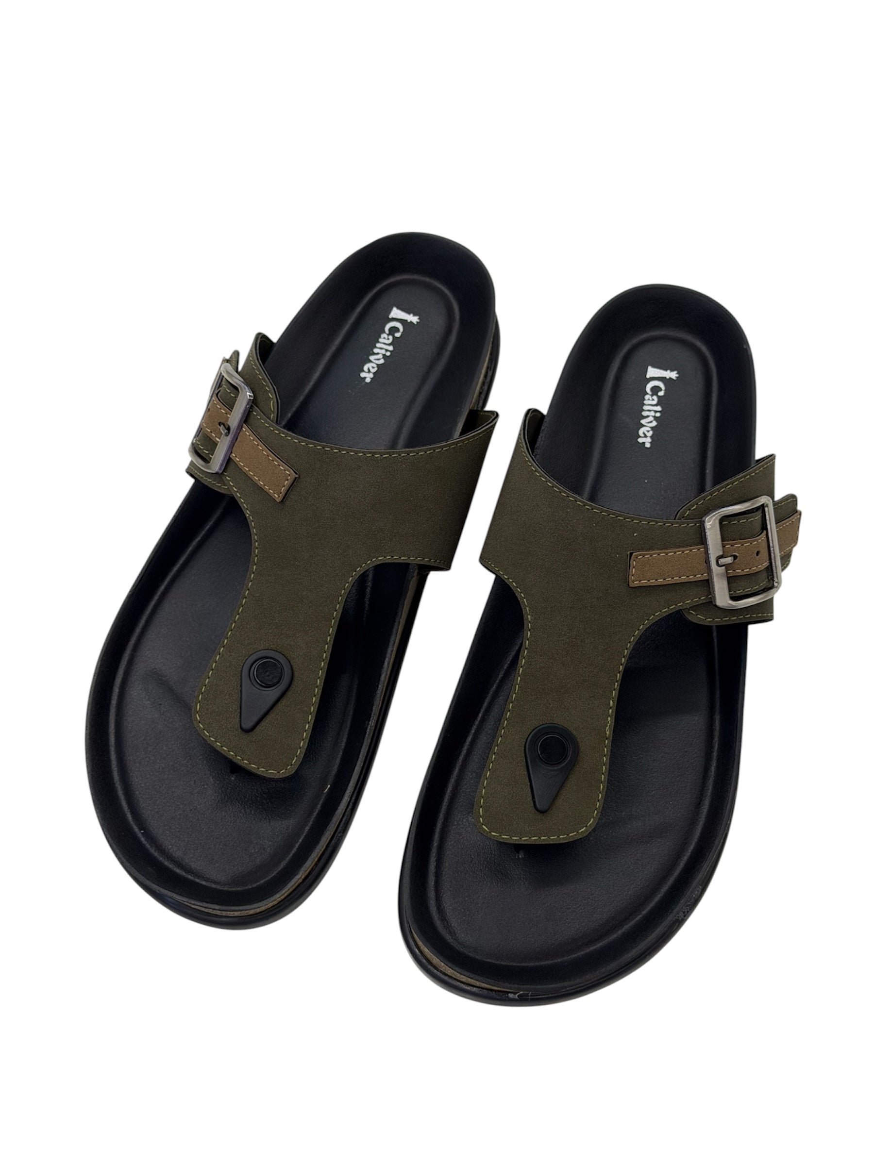 CALIVER OLIVE GREEN V SHAPE