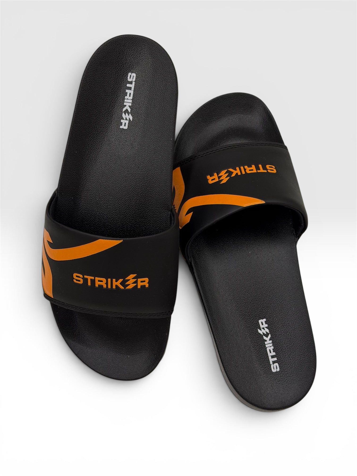 STRIKER SLIDERS BLACK / ORANGE FOR MEN