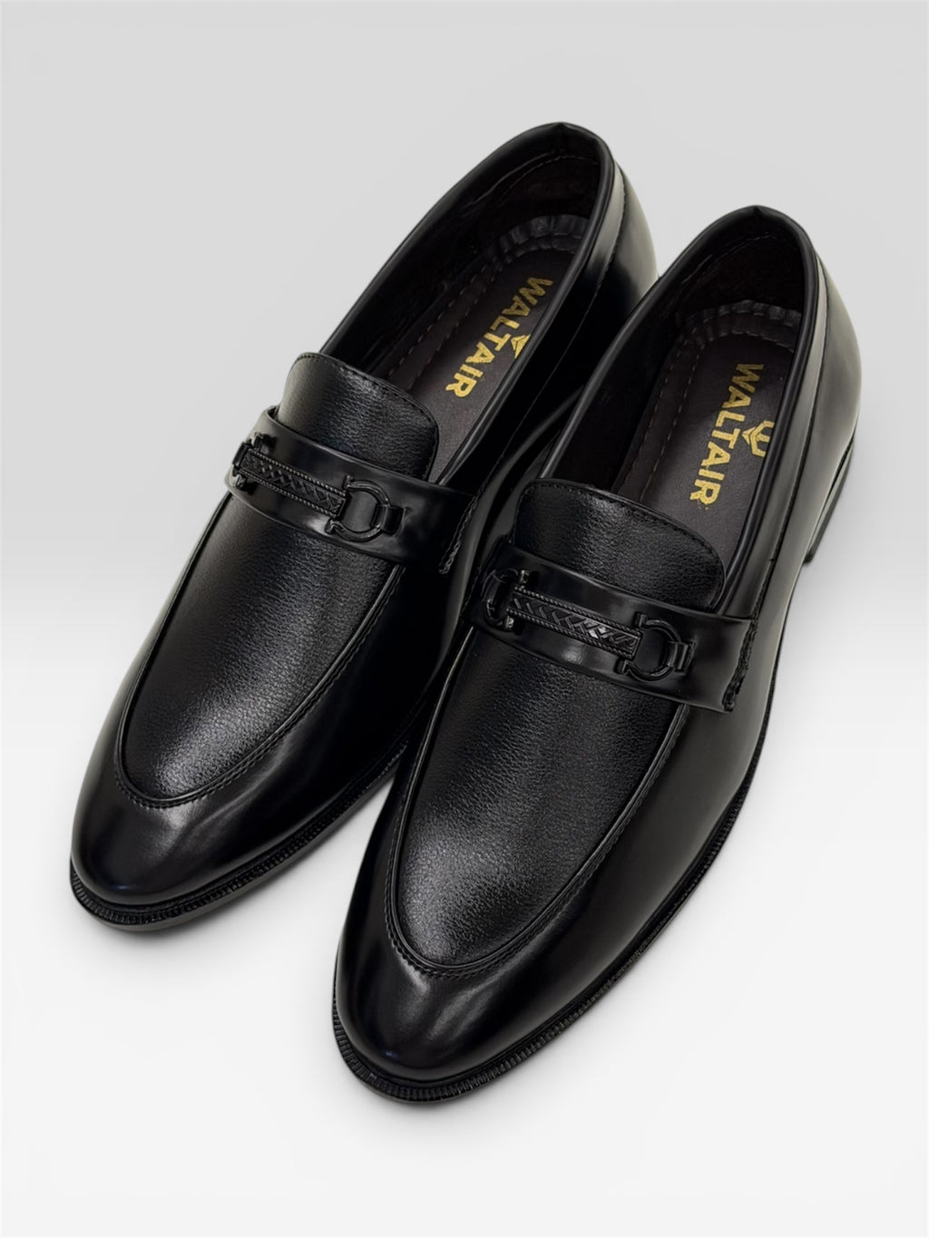 WALTAIR BLACK LOAFERS FOR MENS