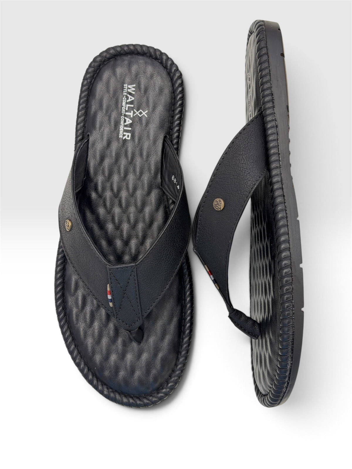 WALTAIR V SHAPE-SLIPPERS - BLACK