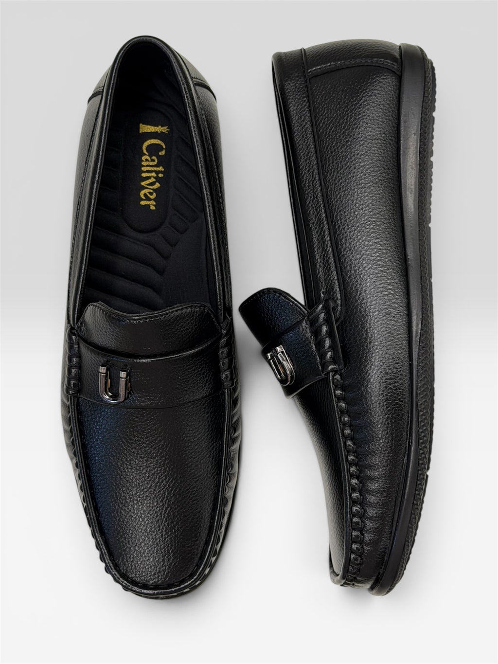 BLACK LOAFERS SHOES FOR MENS