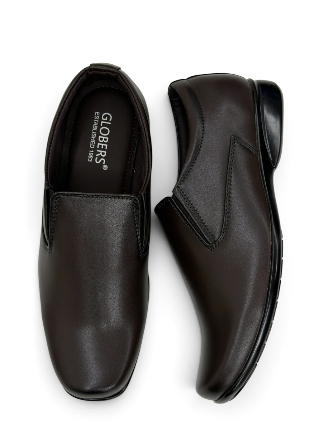 GLOBERS MEN’S FORMAL SHOES WITHOUT LESS BROWN
