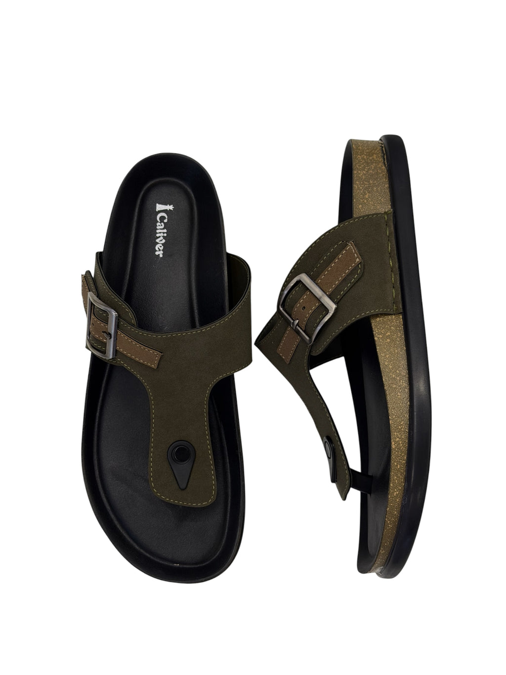 CALIVER OLIVE GREEN V SHAPE