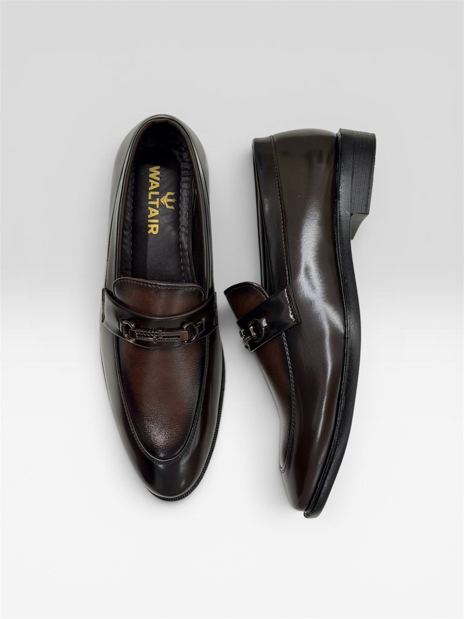 WALTAIR BROWN LOAFERS FOR MENS