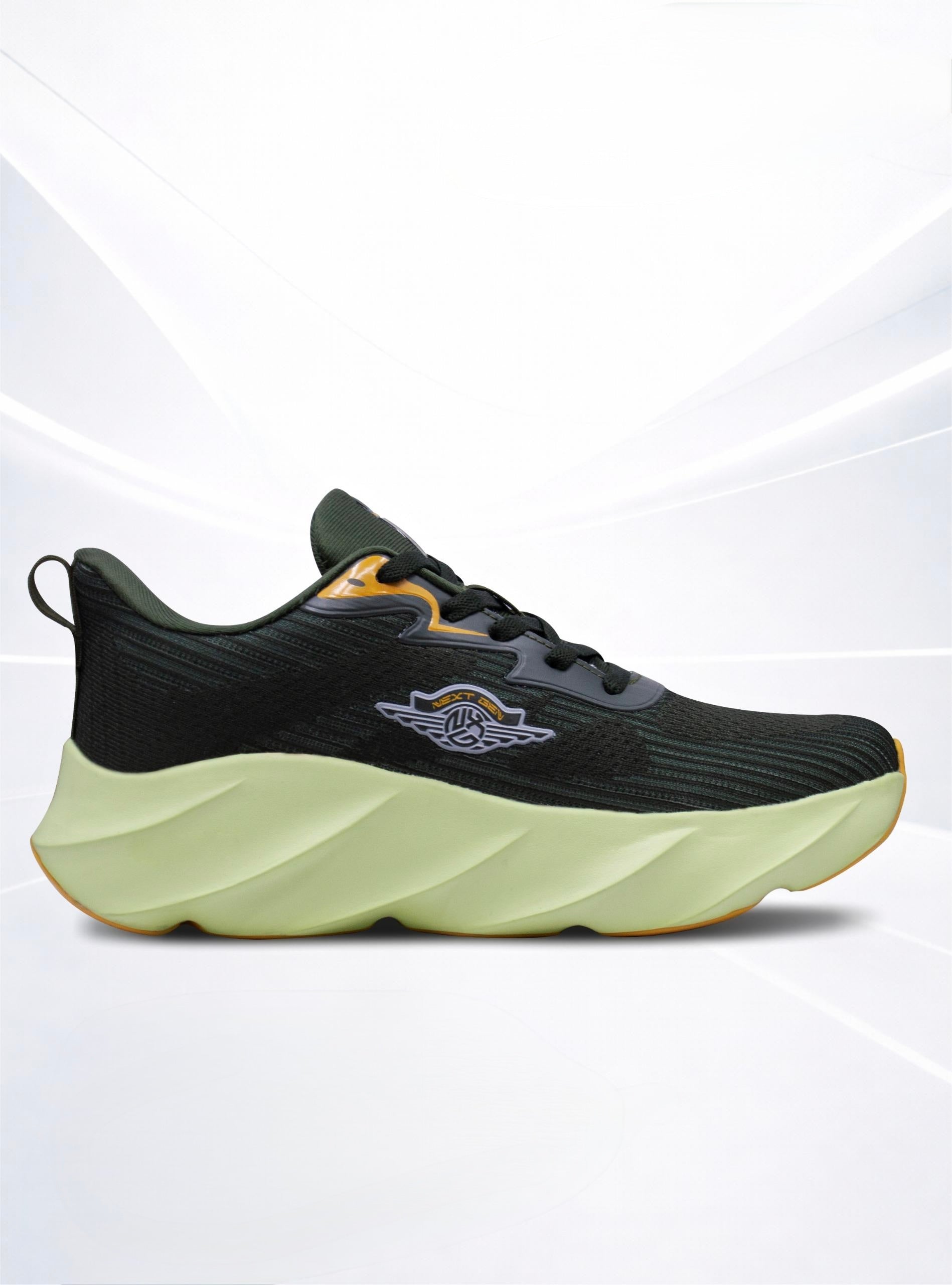 COLUMBUS VELOCITY BURST SPORT SHOES FOR MEN -- OLIVE GREEN