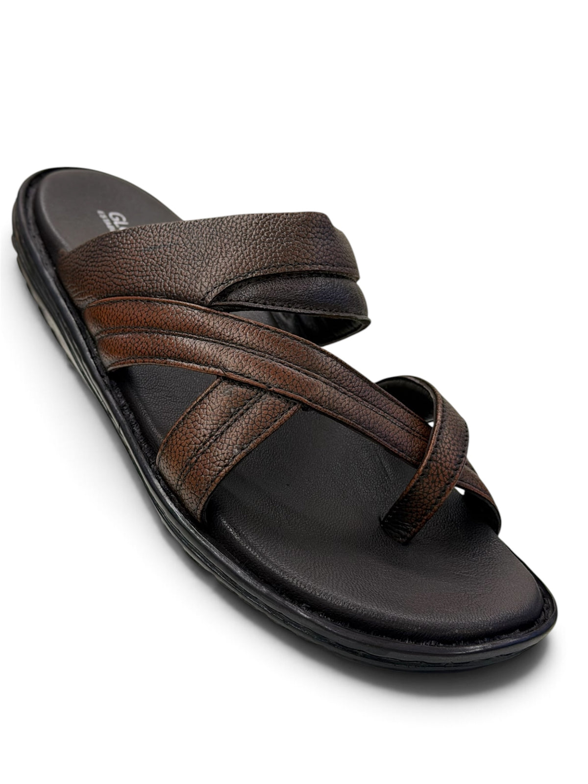 GLOBERS CHAPPALS FOR MENS BROWN