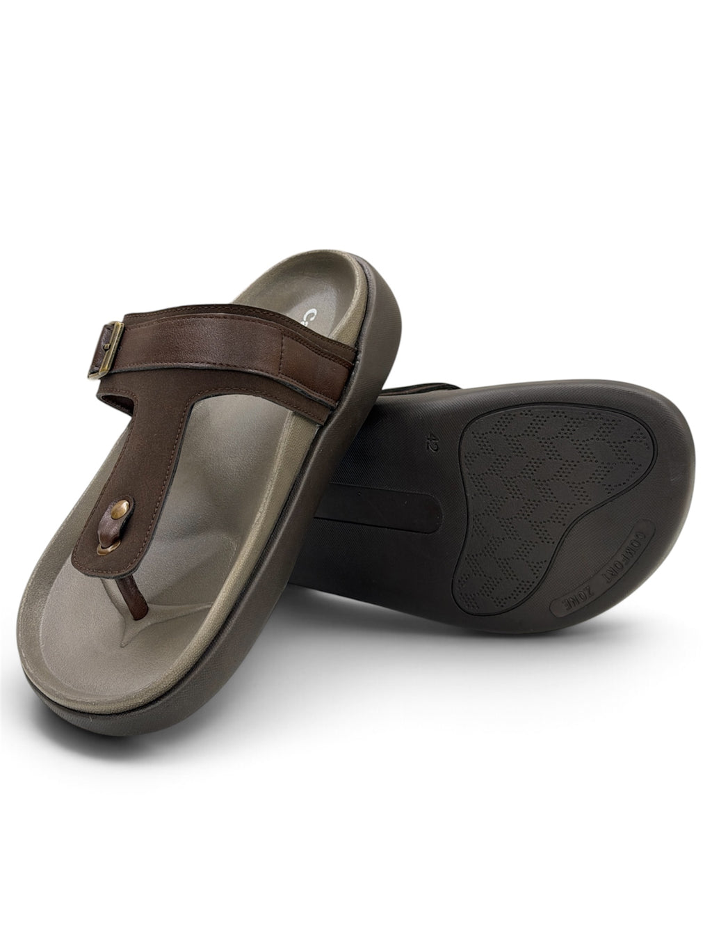 Caliver V-Shape Men's Sandal 6804 Brown