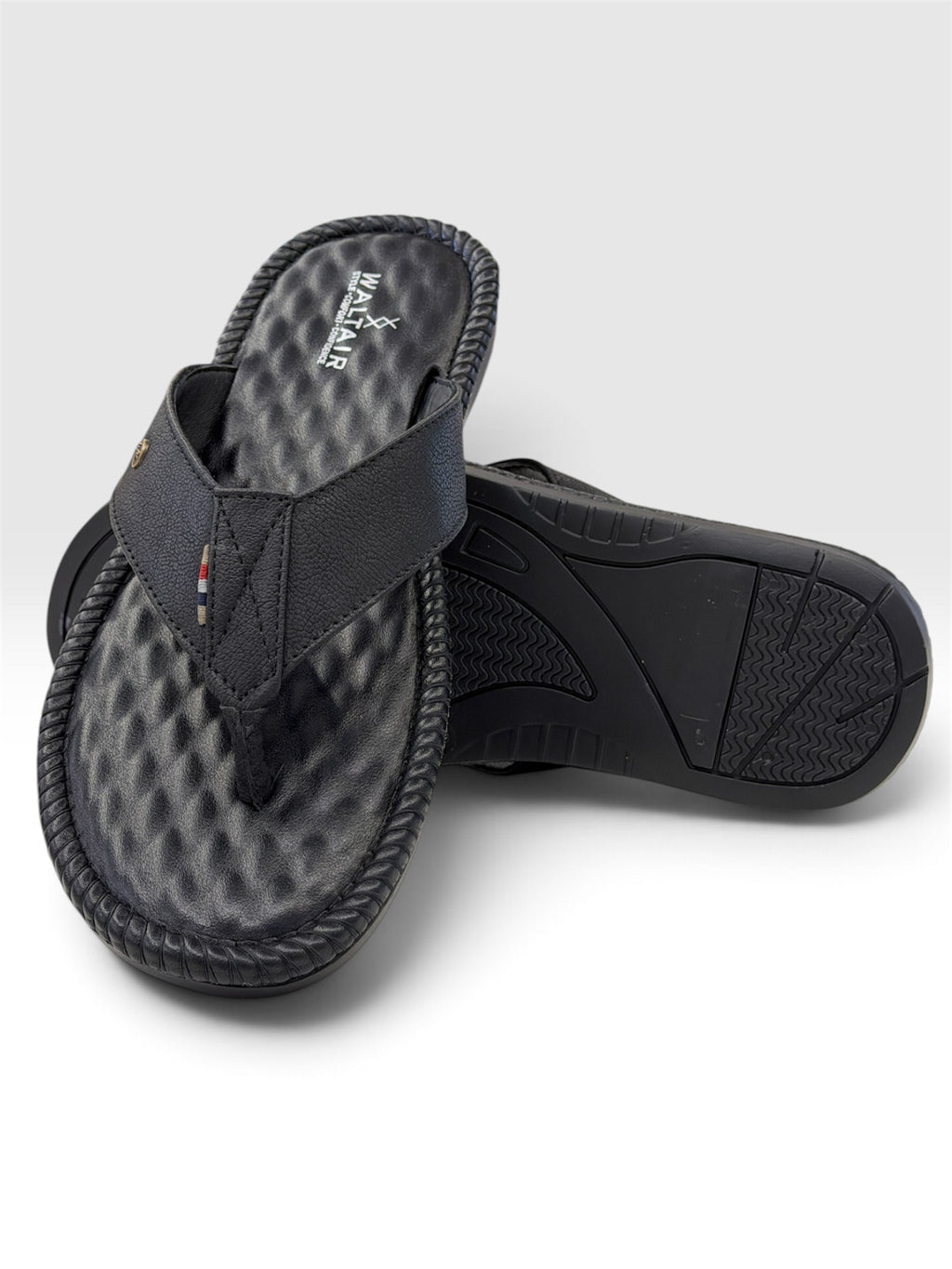 WALTAIR V SHAPE-SLIPPERS - BLACK