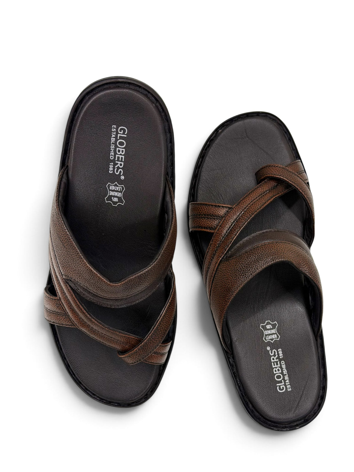 GLOBERS CHAPPALS FOR MENS BROWN