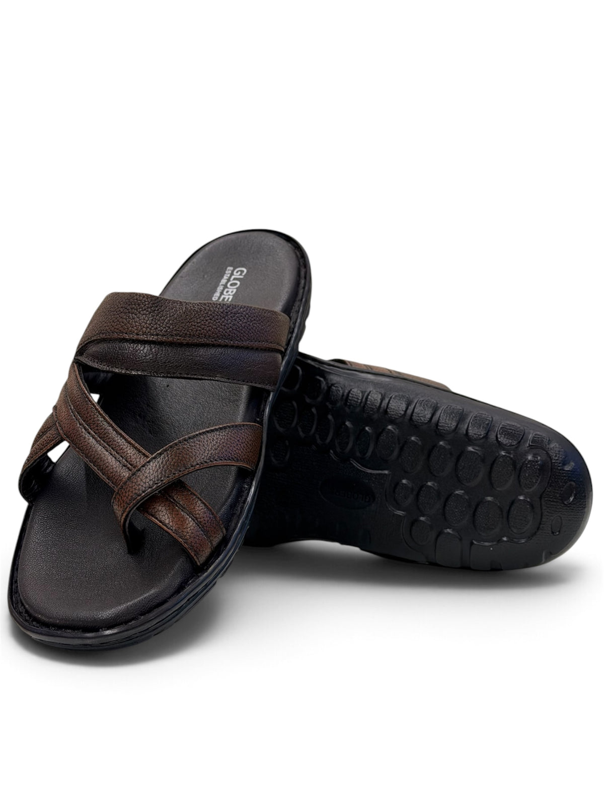 GLOBERS CHAPPALS FOR MENS BROWN
