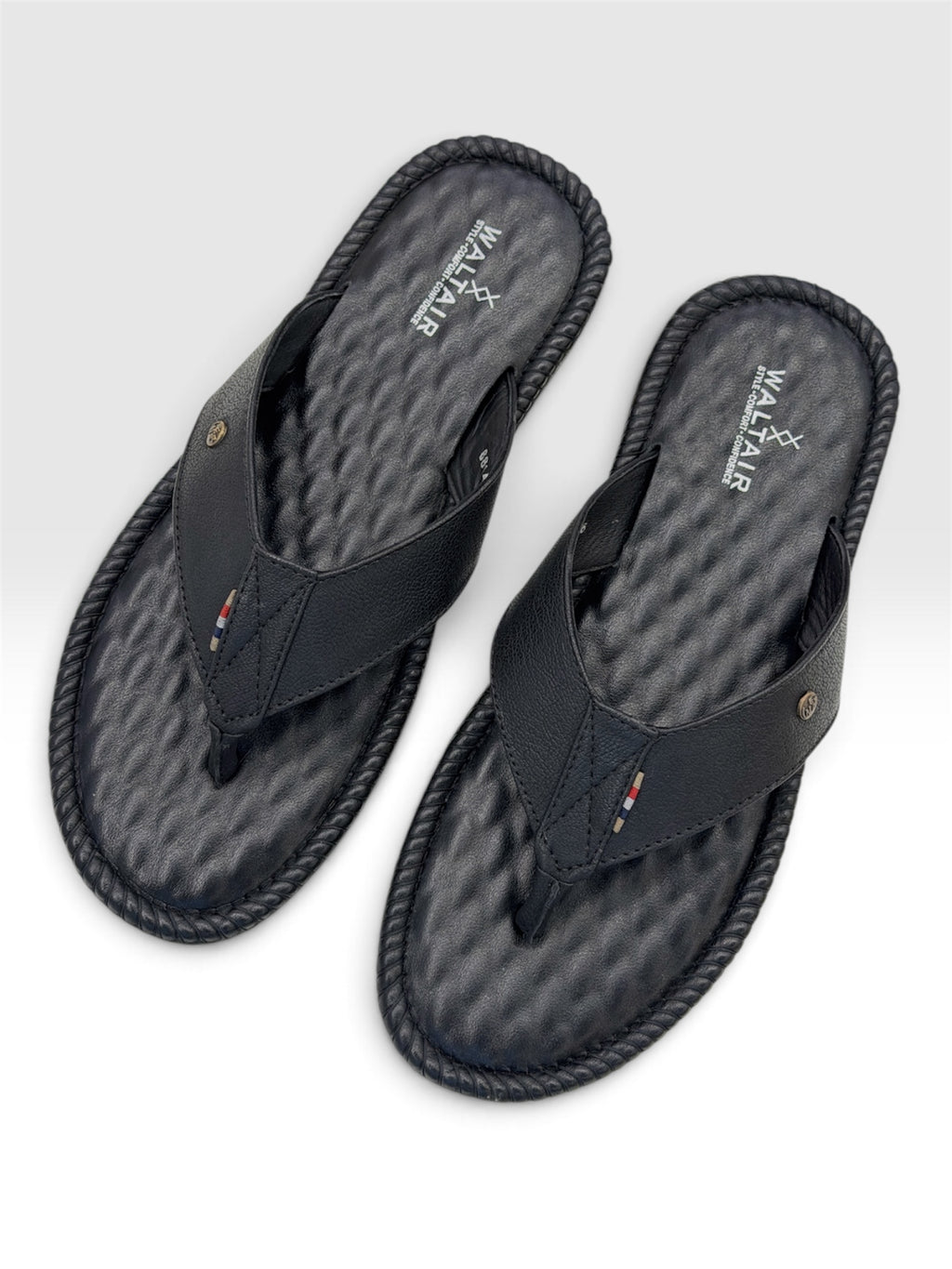 WALTAIR V SHAPE-SLIPPERS - BLACK