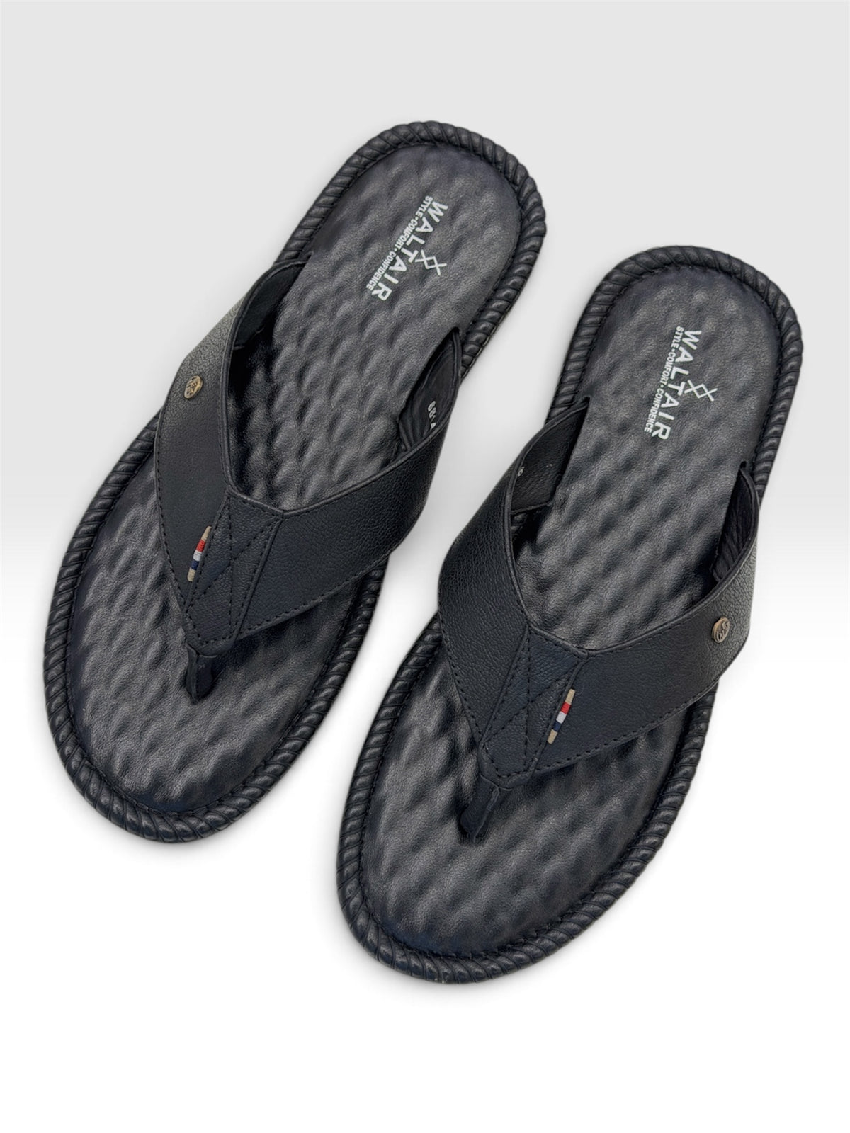 WALTAIR V SHAPE-SLIPPERS - BLACK