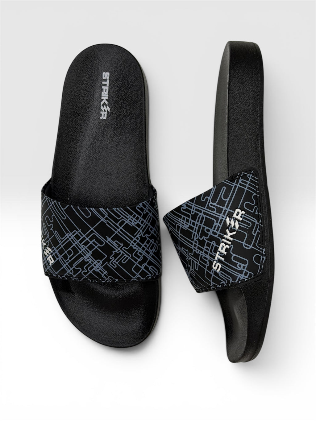 STRIKER SLIDERS BLACK FOR MEN