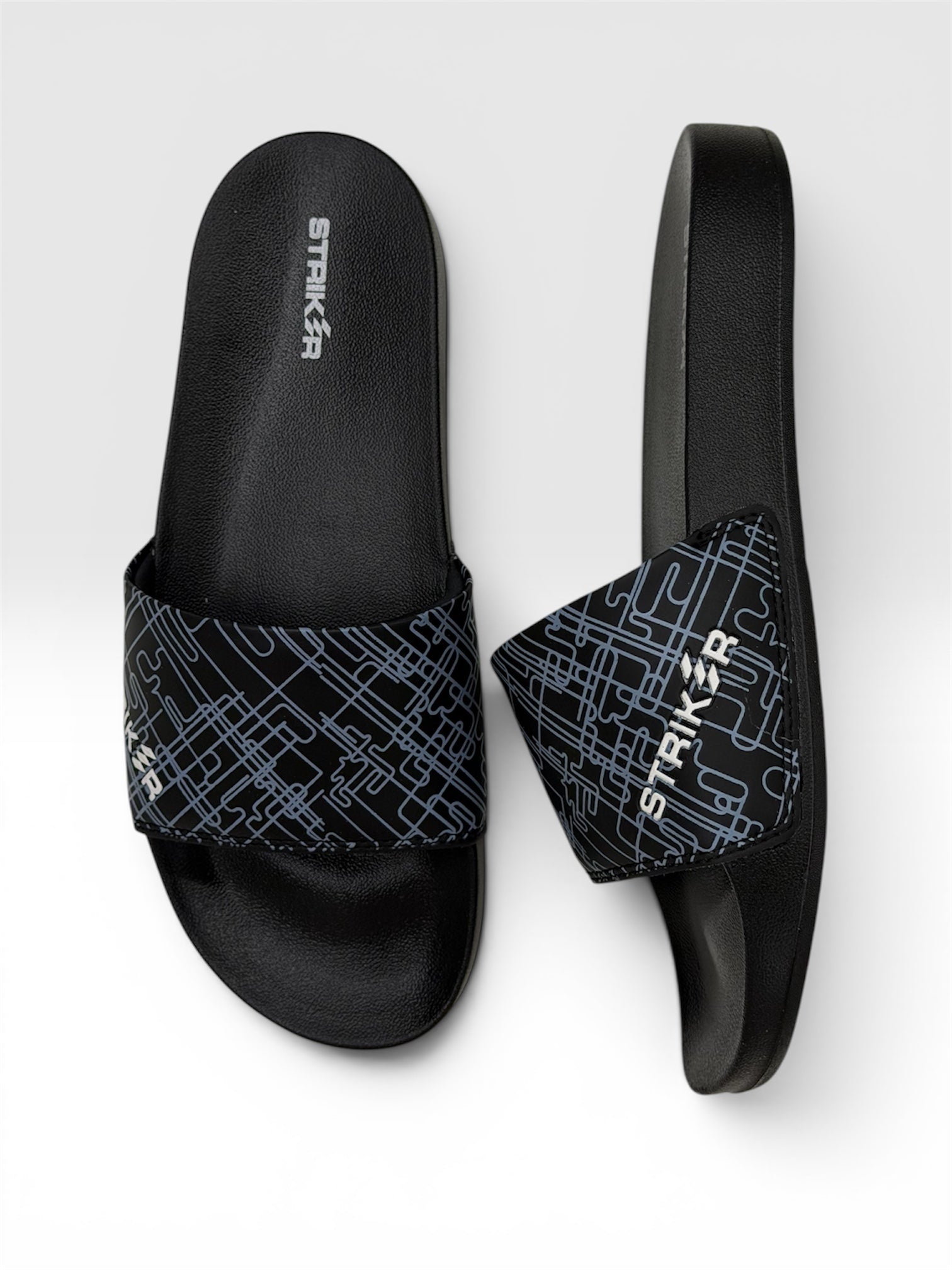 STRIKER SLIDERS BLACK FOR MEN