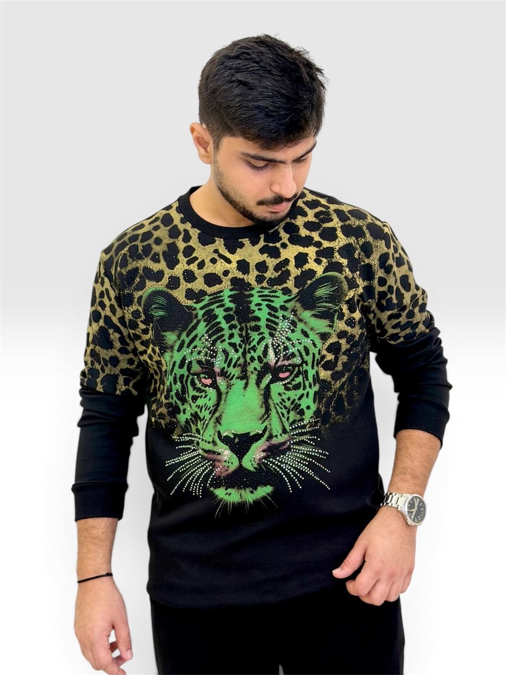 AAYA SHER T-SHIRT - GREEN-GOLD