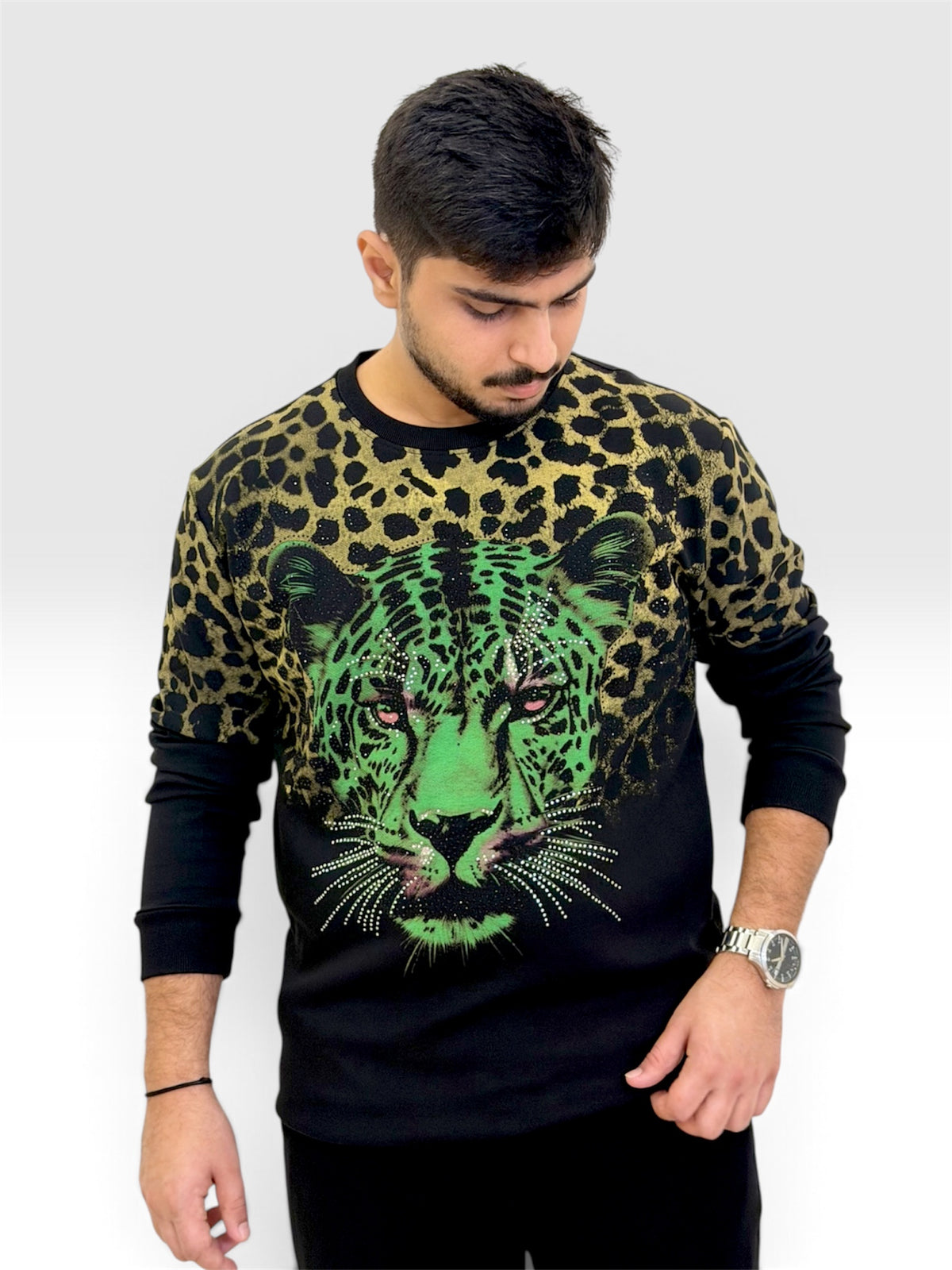 AAYA SHER T-SHIRT - GREEN-GOLD