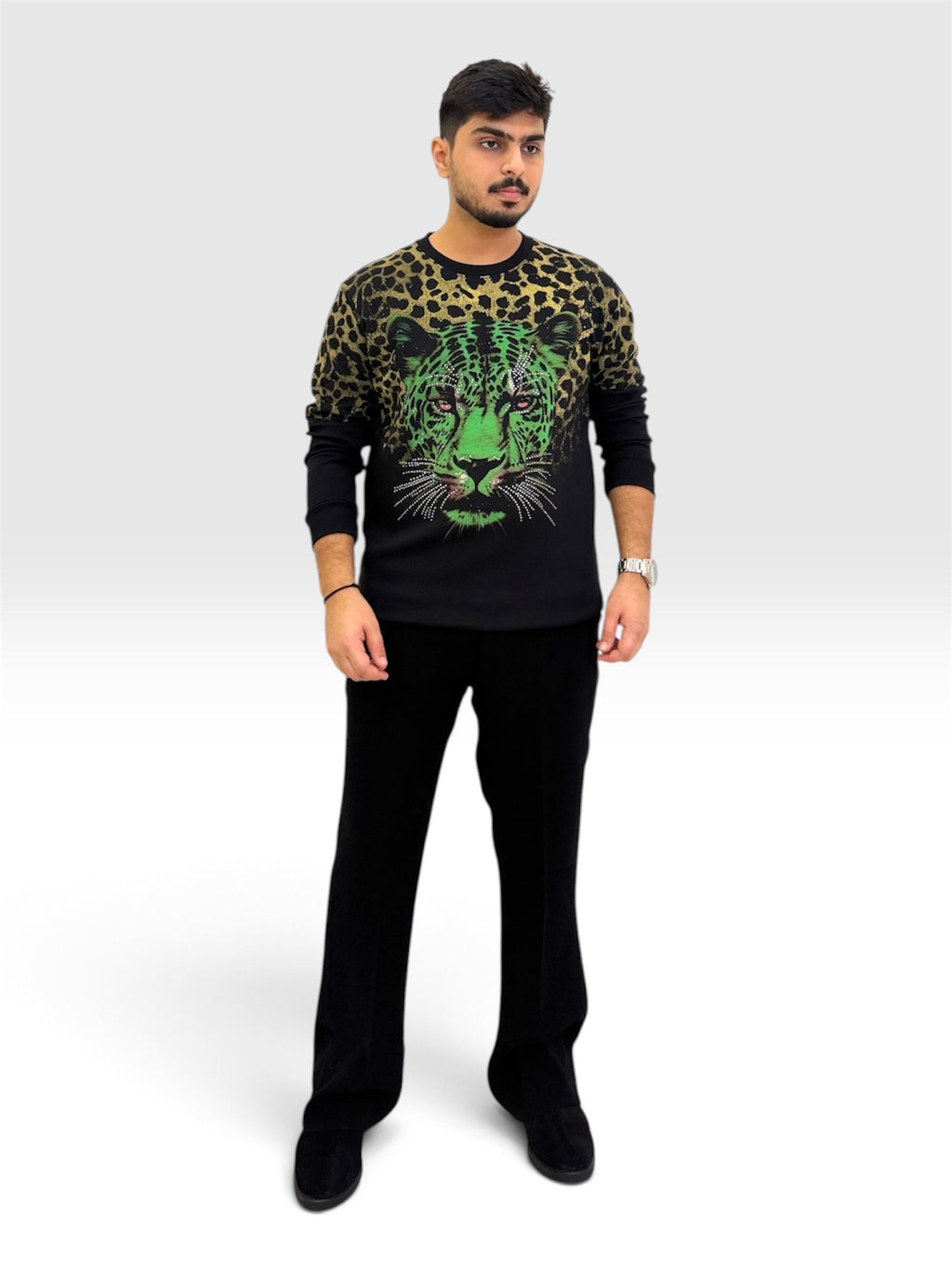 AAYA SHER T-SHIRT - GREEN-GOLD