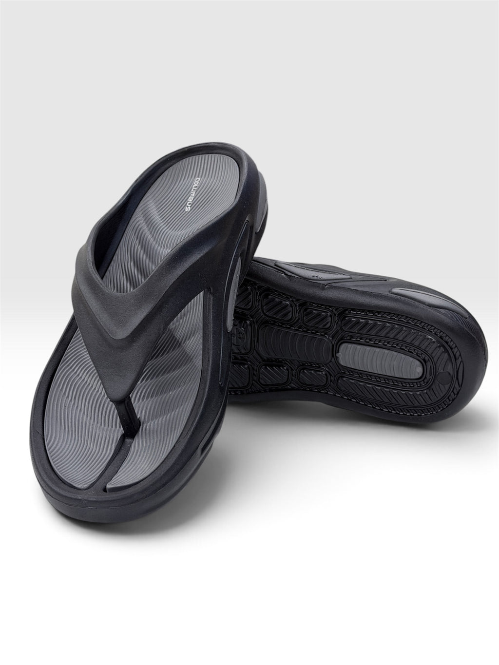 MASSAGER BLACK / D.GREY SLIPPERS