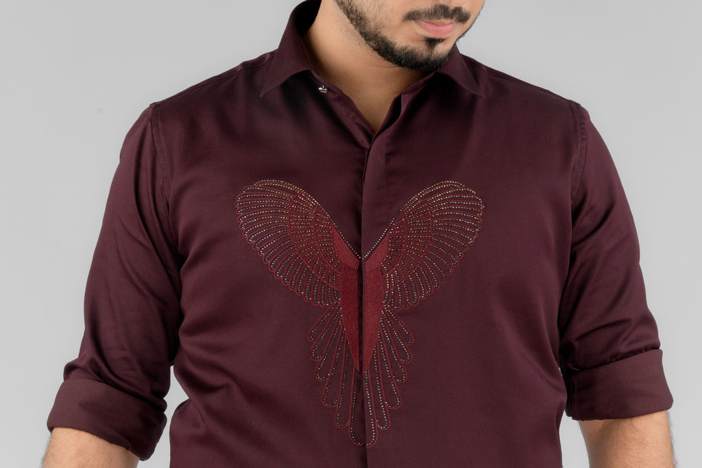 WINE WINGS SHIRT