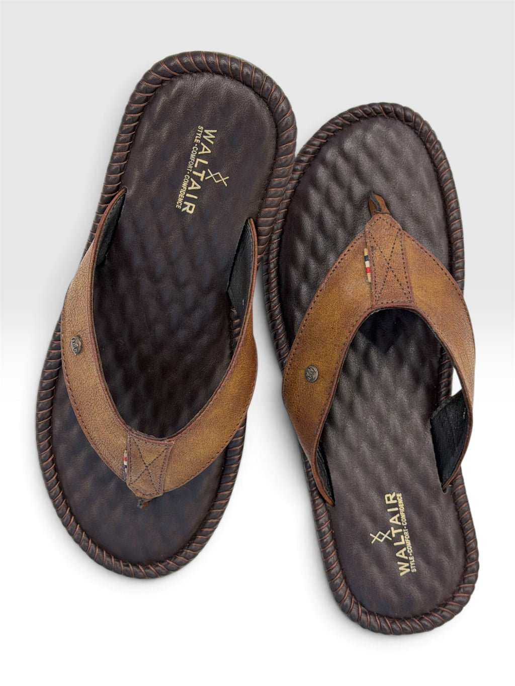 WALTAIR V SHAPE-SLIPPERS - BROWN