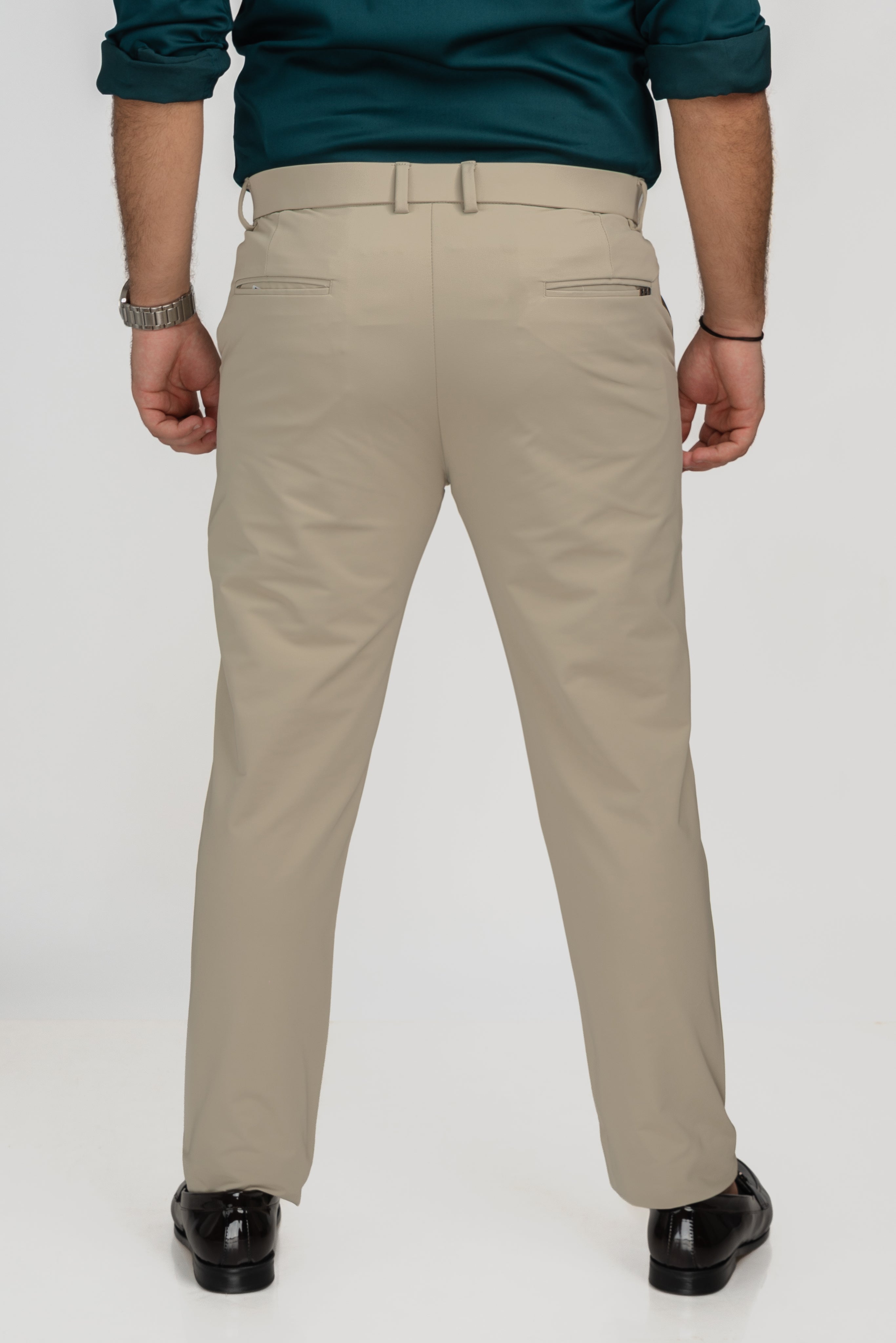 Cream Buckle Pant