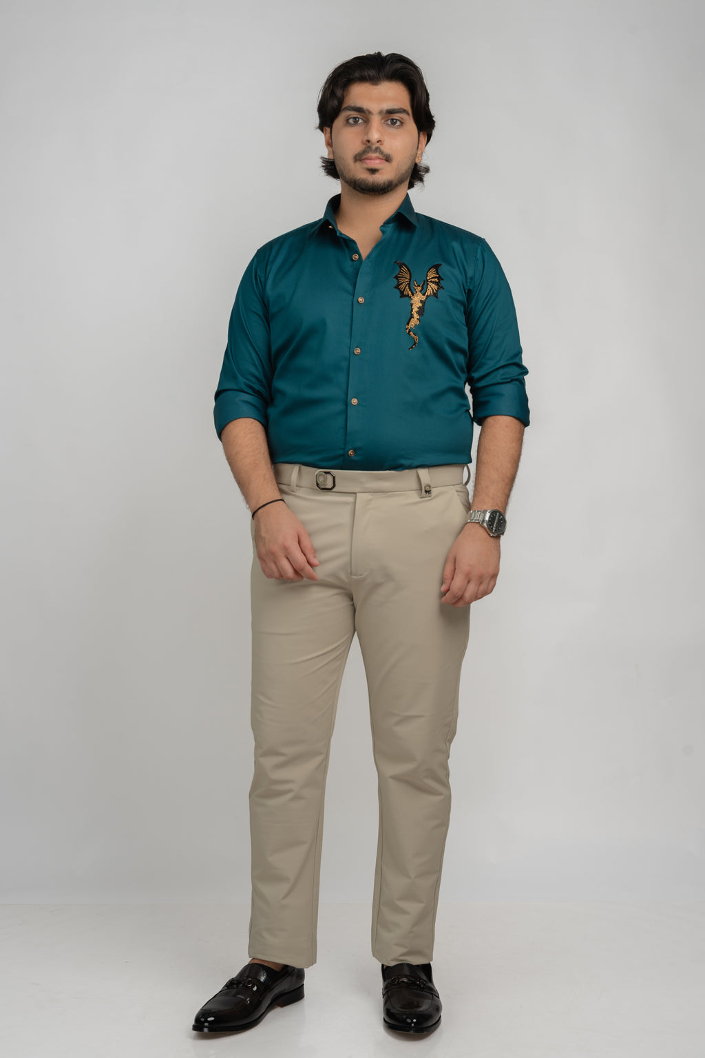 Batman Teal blue Full Sleeve Shirt