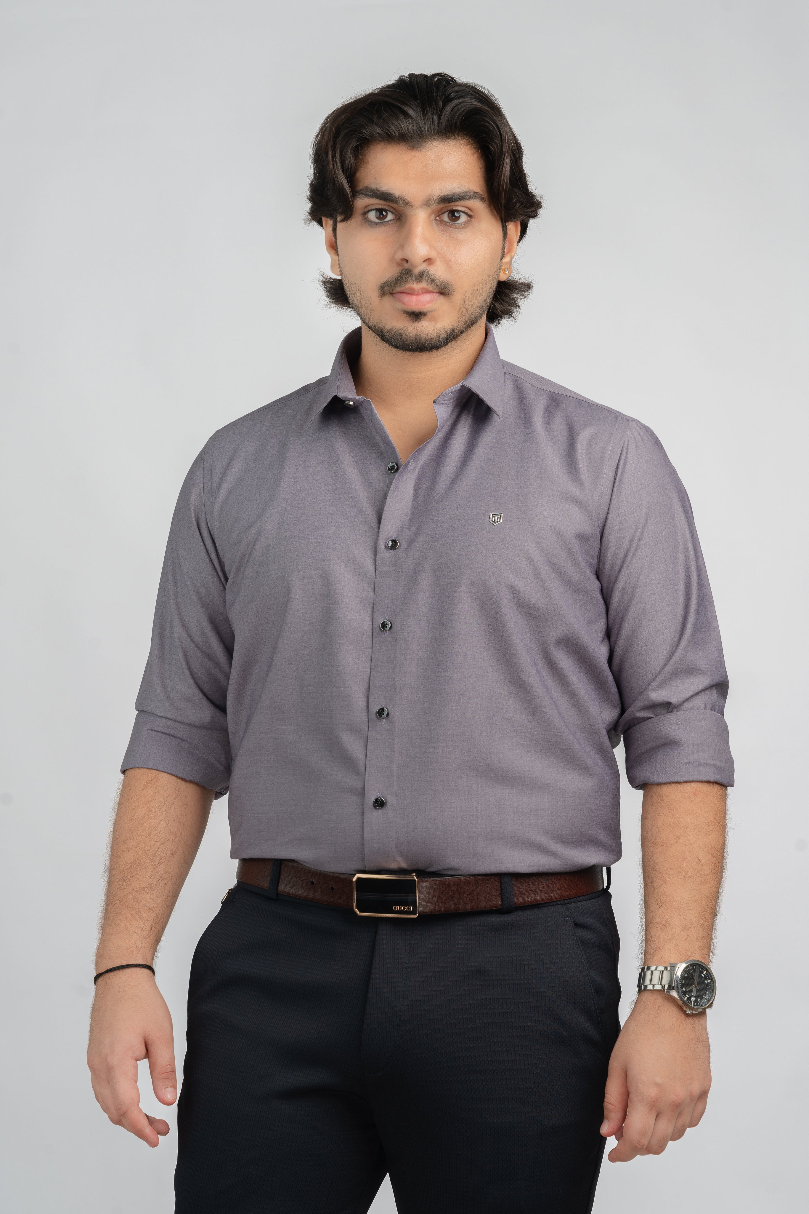 Plain Purple Full sleeve shirt