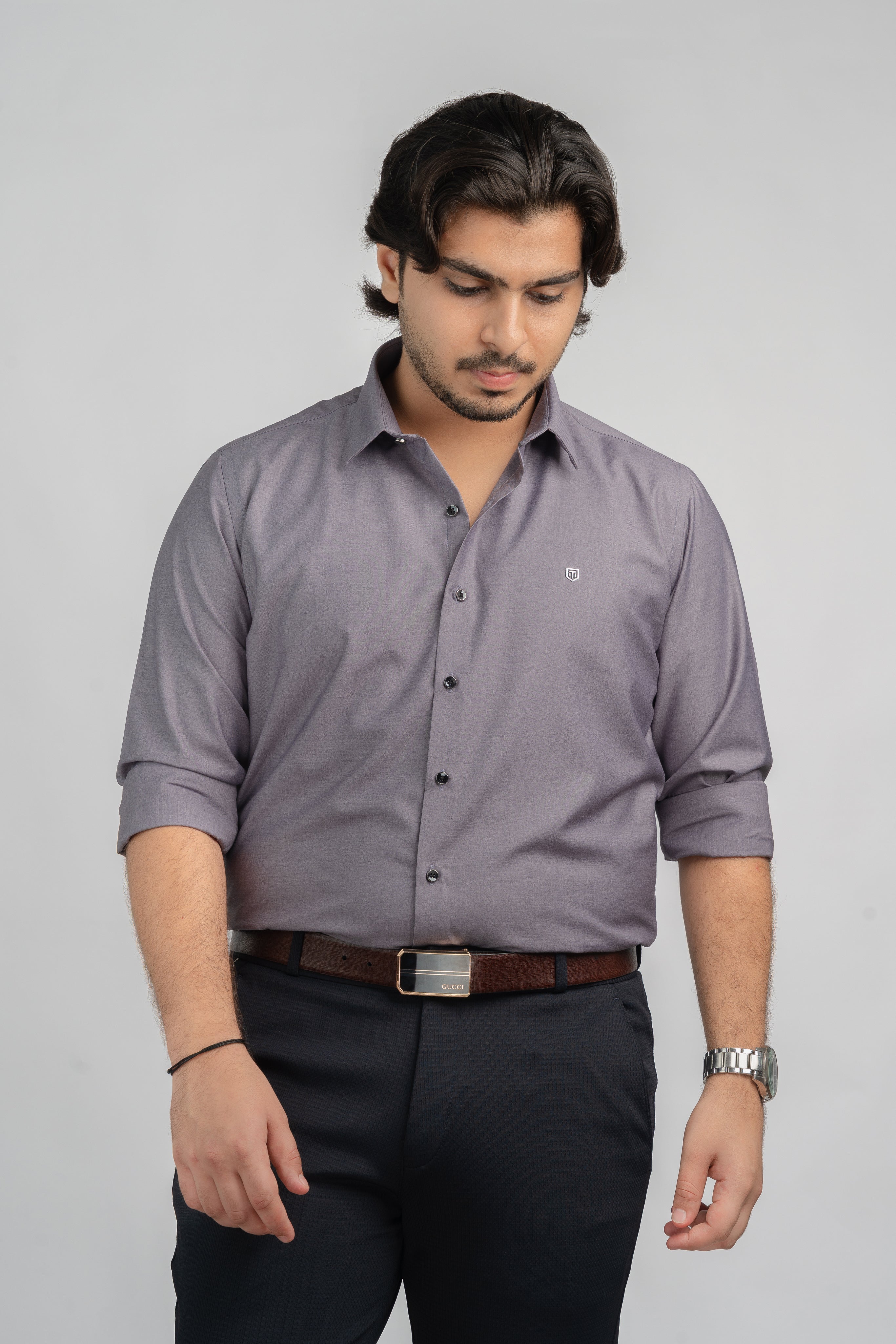 Plain Purple Full sleeve shirt