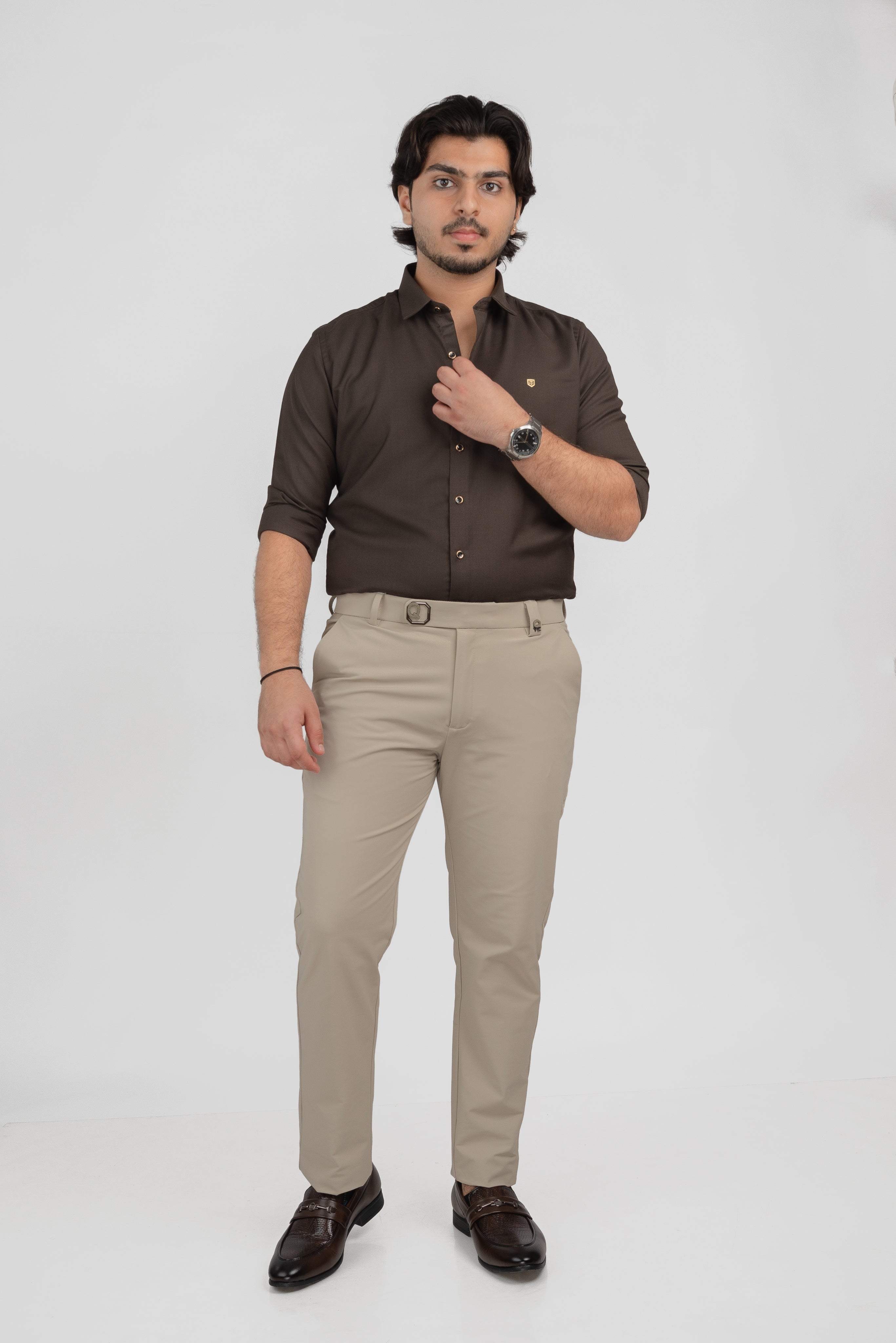 Plain Brown Full sleeve shirt