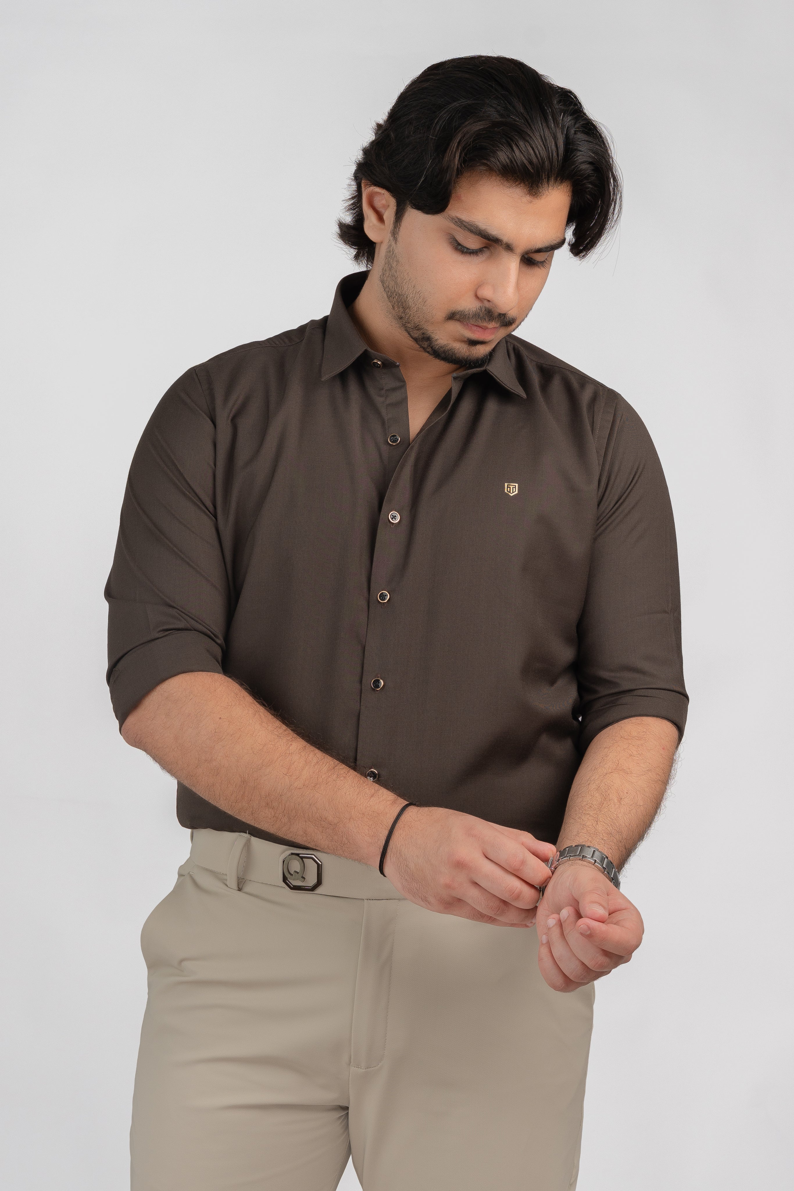 Plain Brown Full sleeve shirt