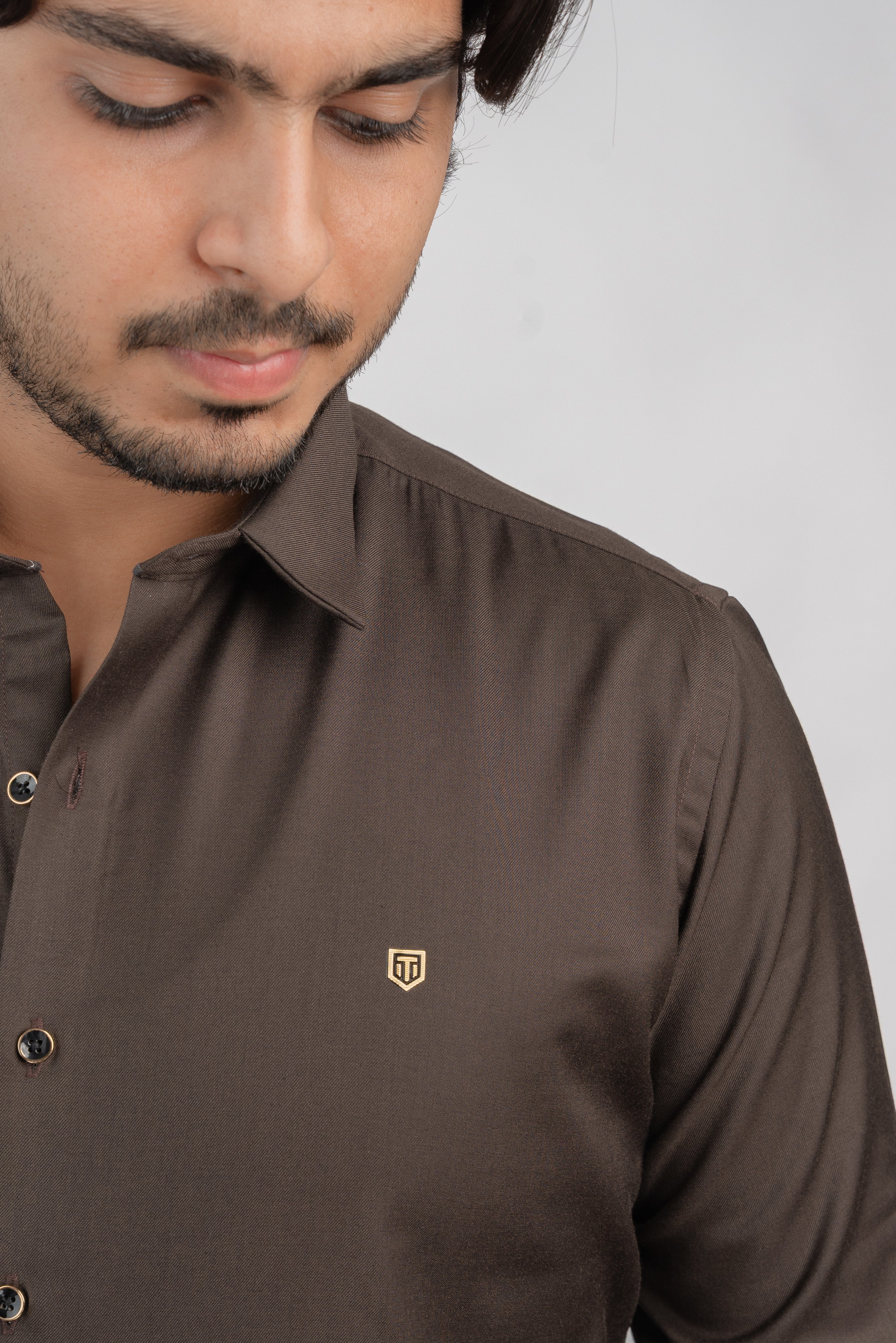 Plain Brown Full sleeve shirt