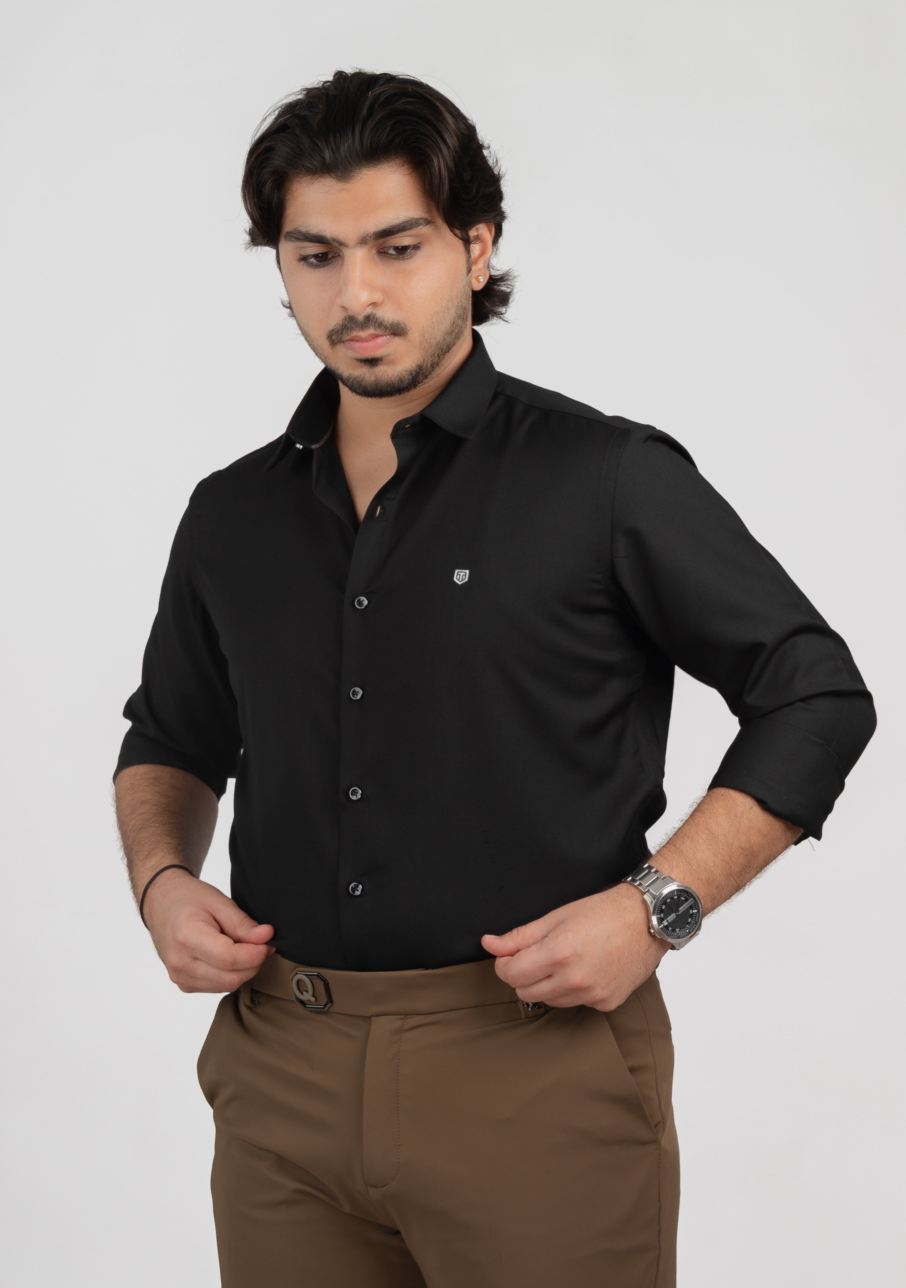 Plain Black full sleeve shirt
