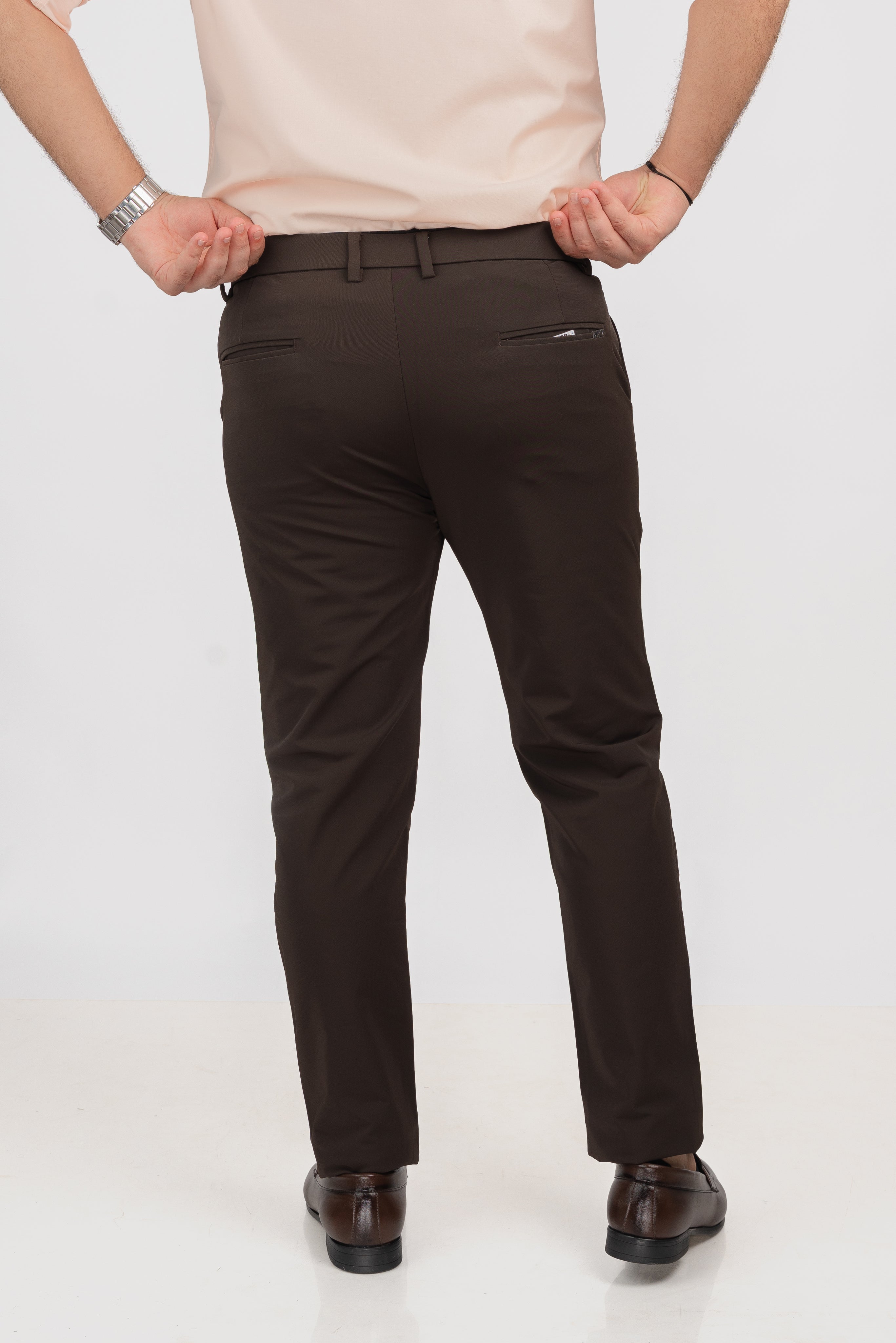 Brown Buckle Pant