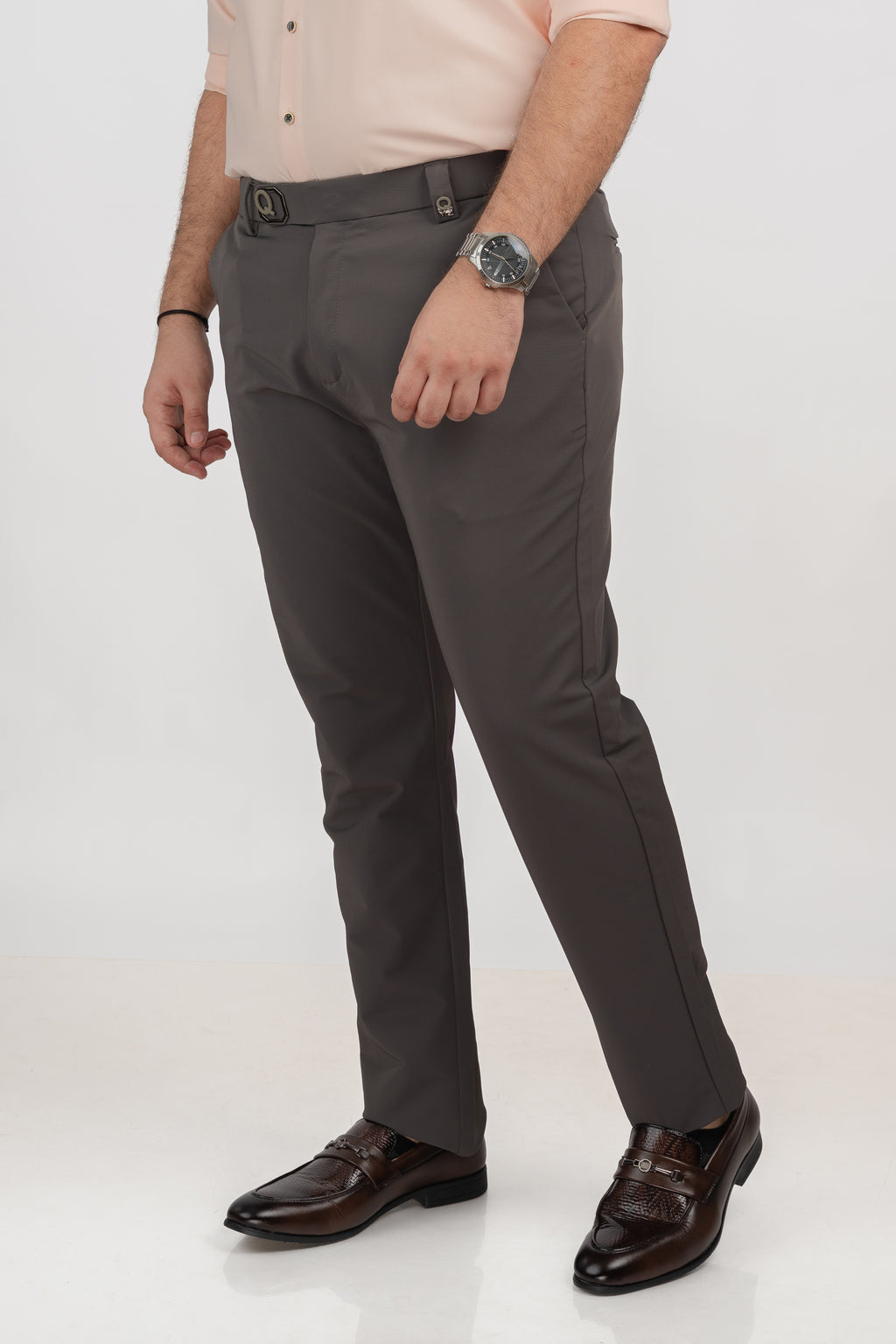 Dark Grey Buckle Pant 09