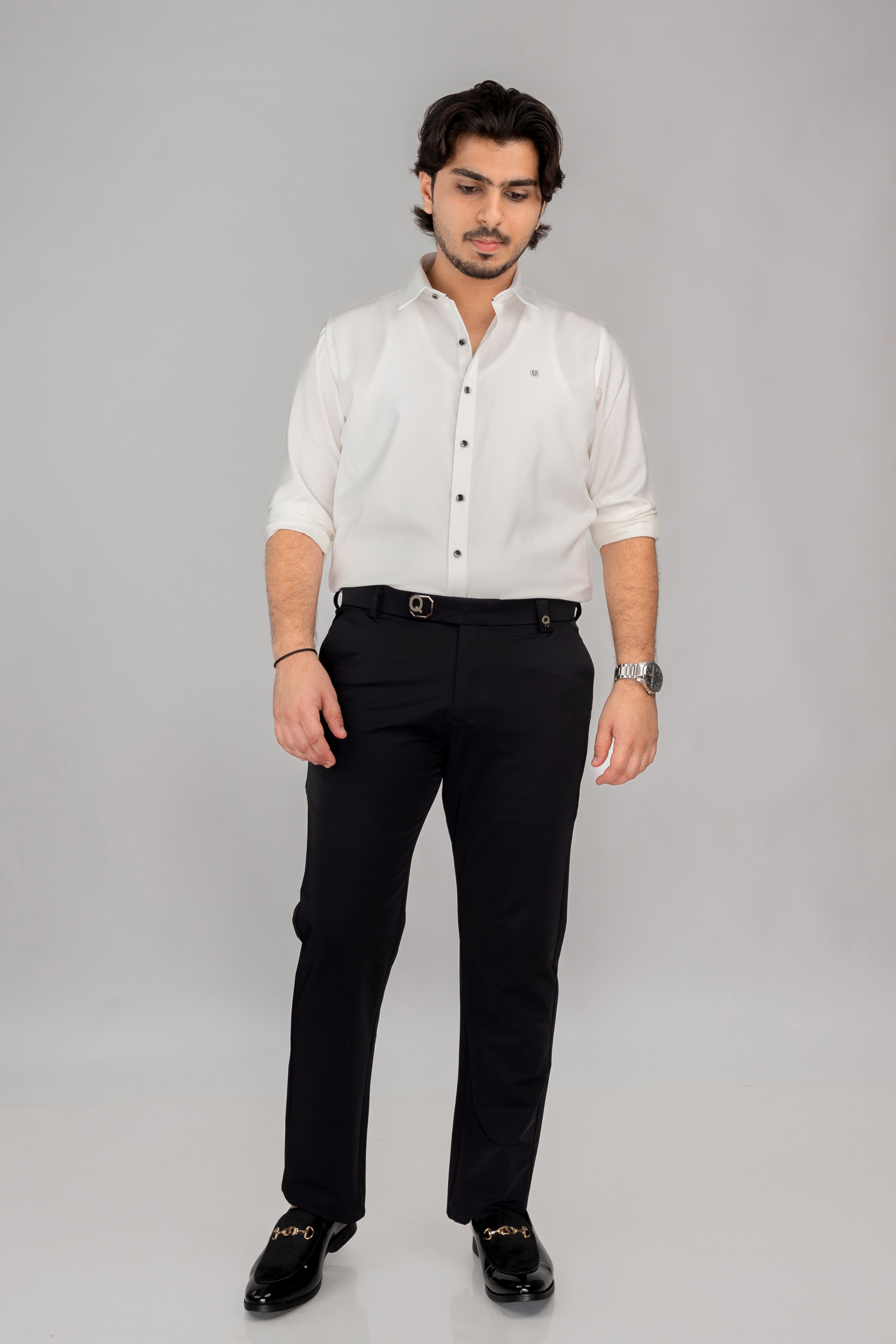Plain White Full Sleeve Formal Shirt
