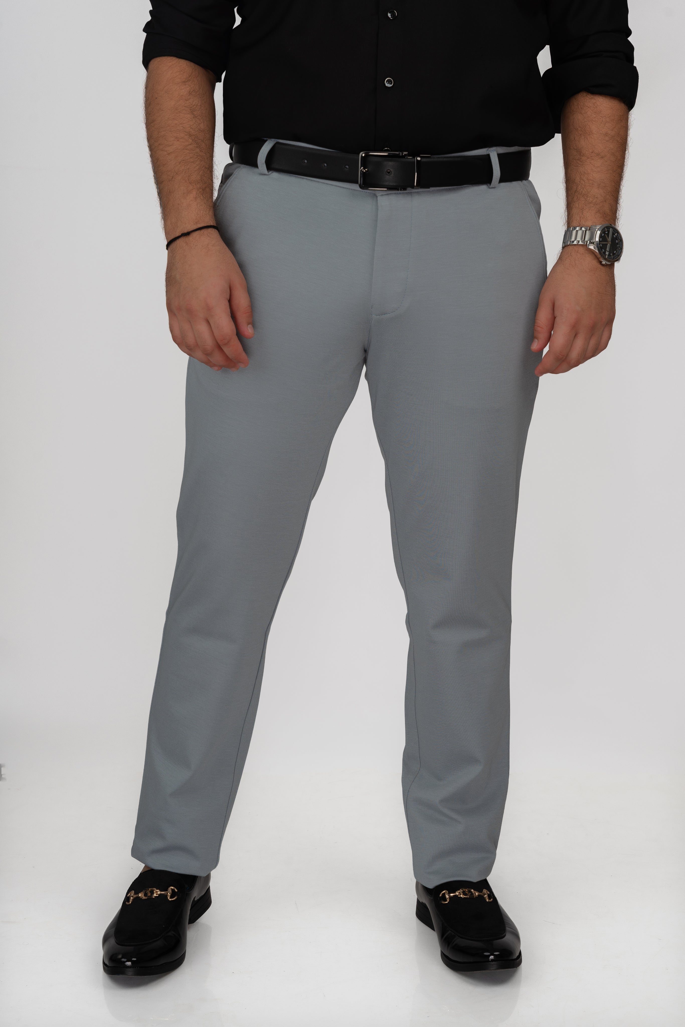 Sky blue stretch pant