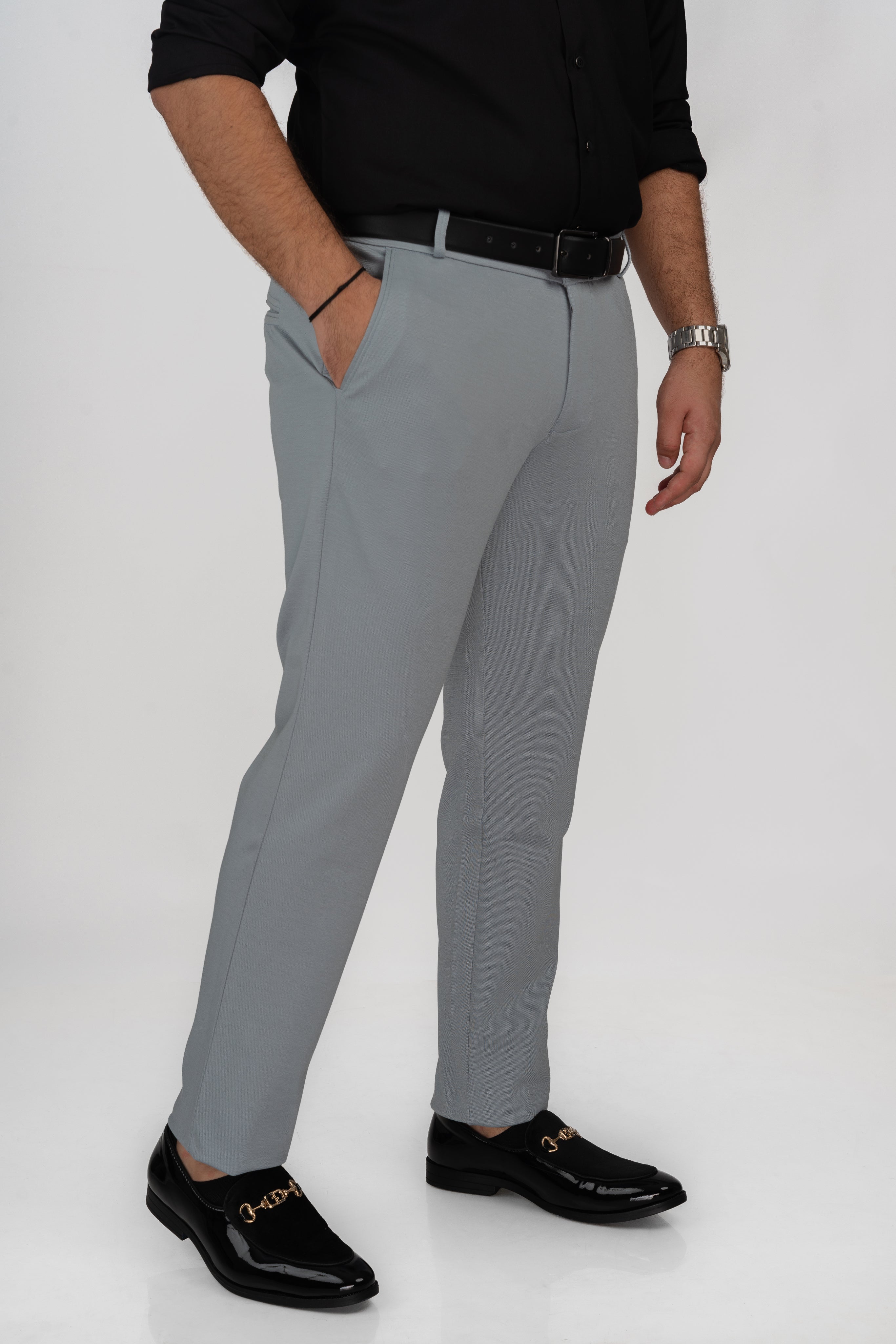 Sky blue stretch pant