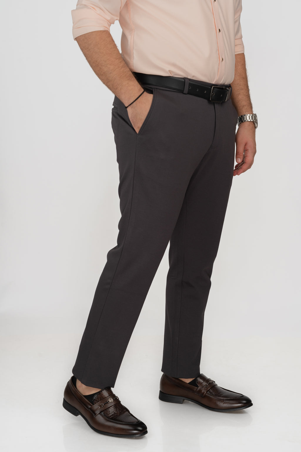 Charcoal Grey Stretch Pant 9