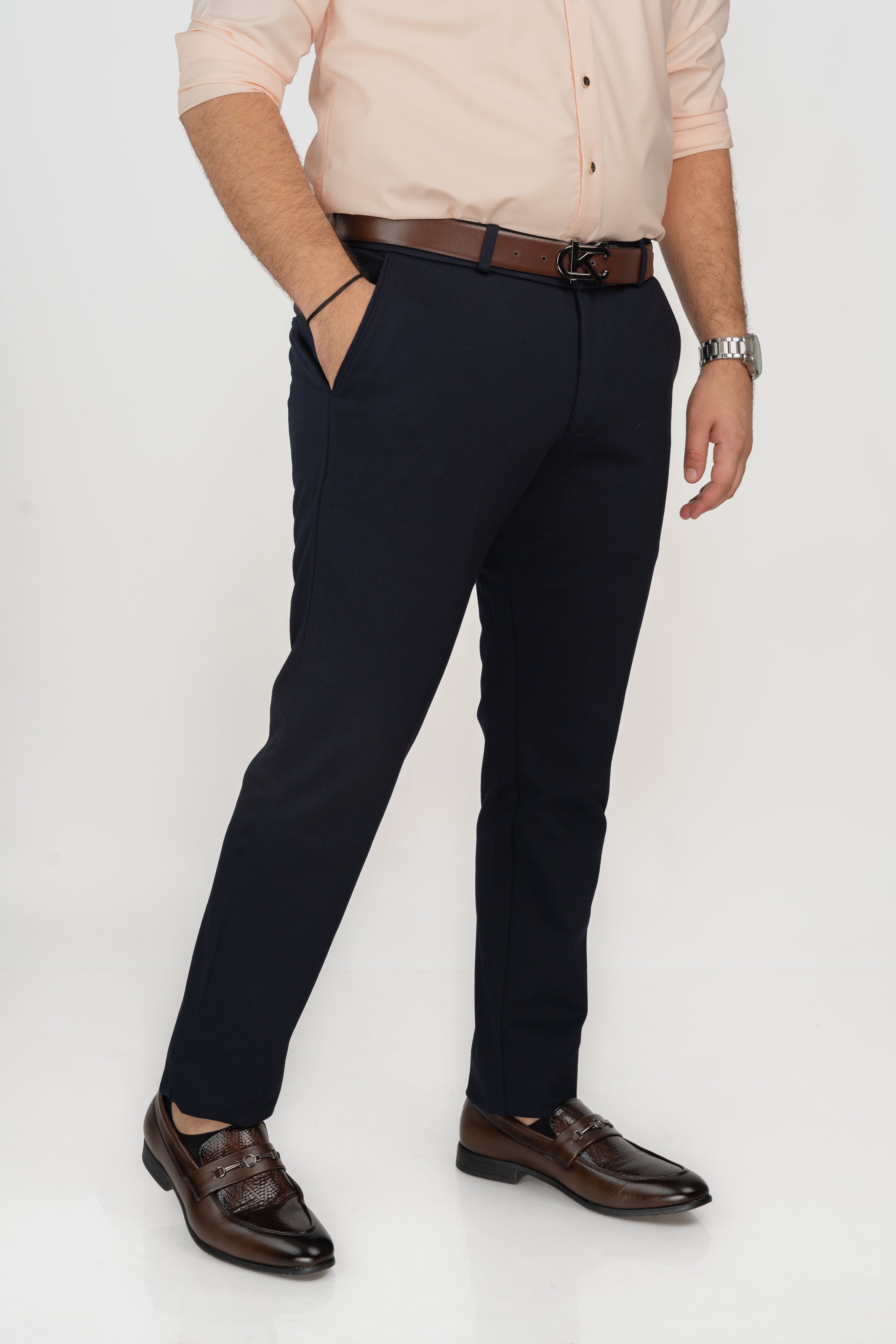 Navy Blue Stretch Pant