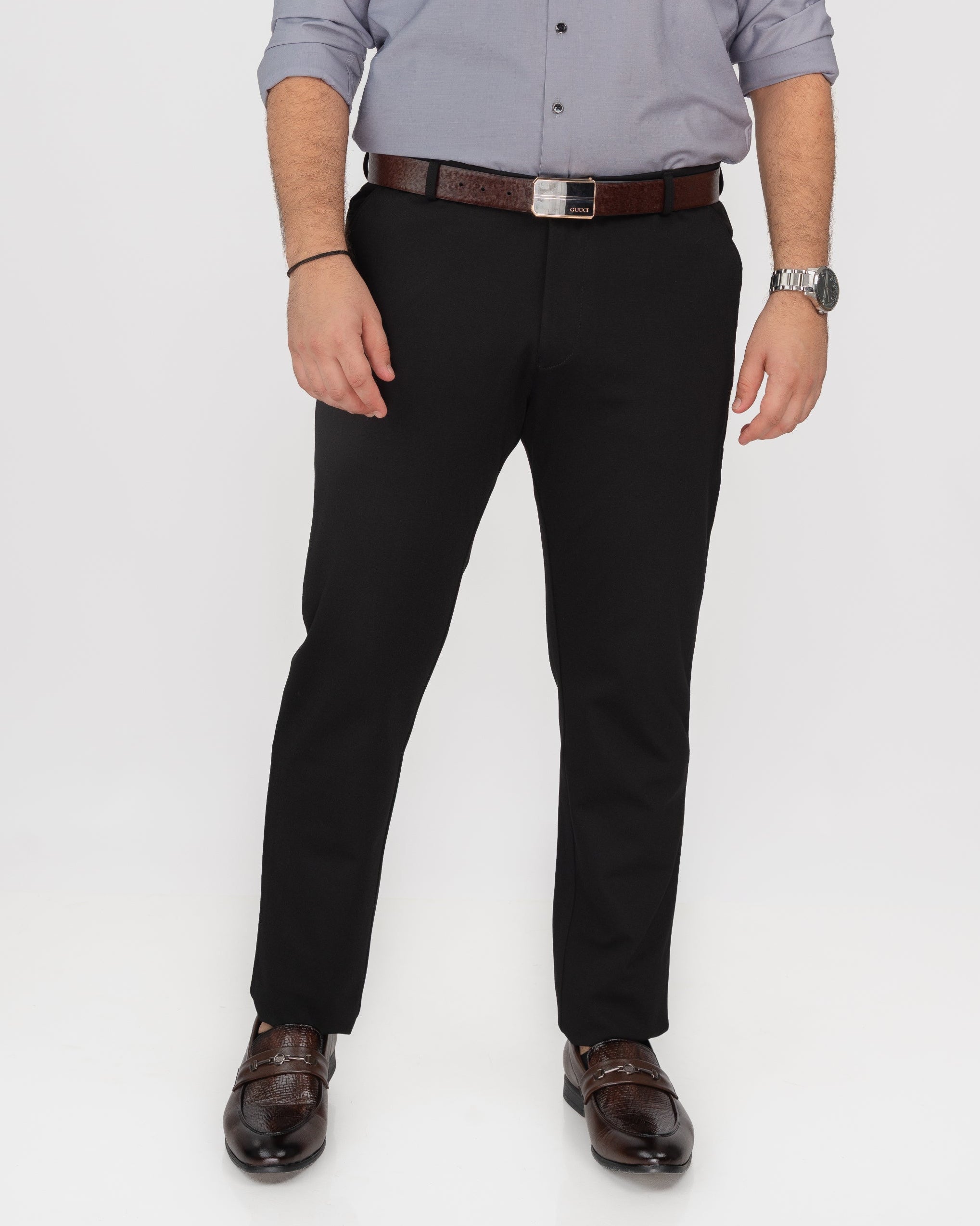 Black Stretch Pants Trouser