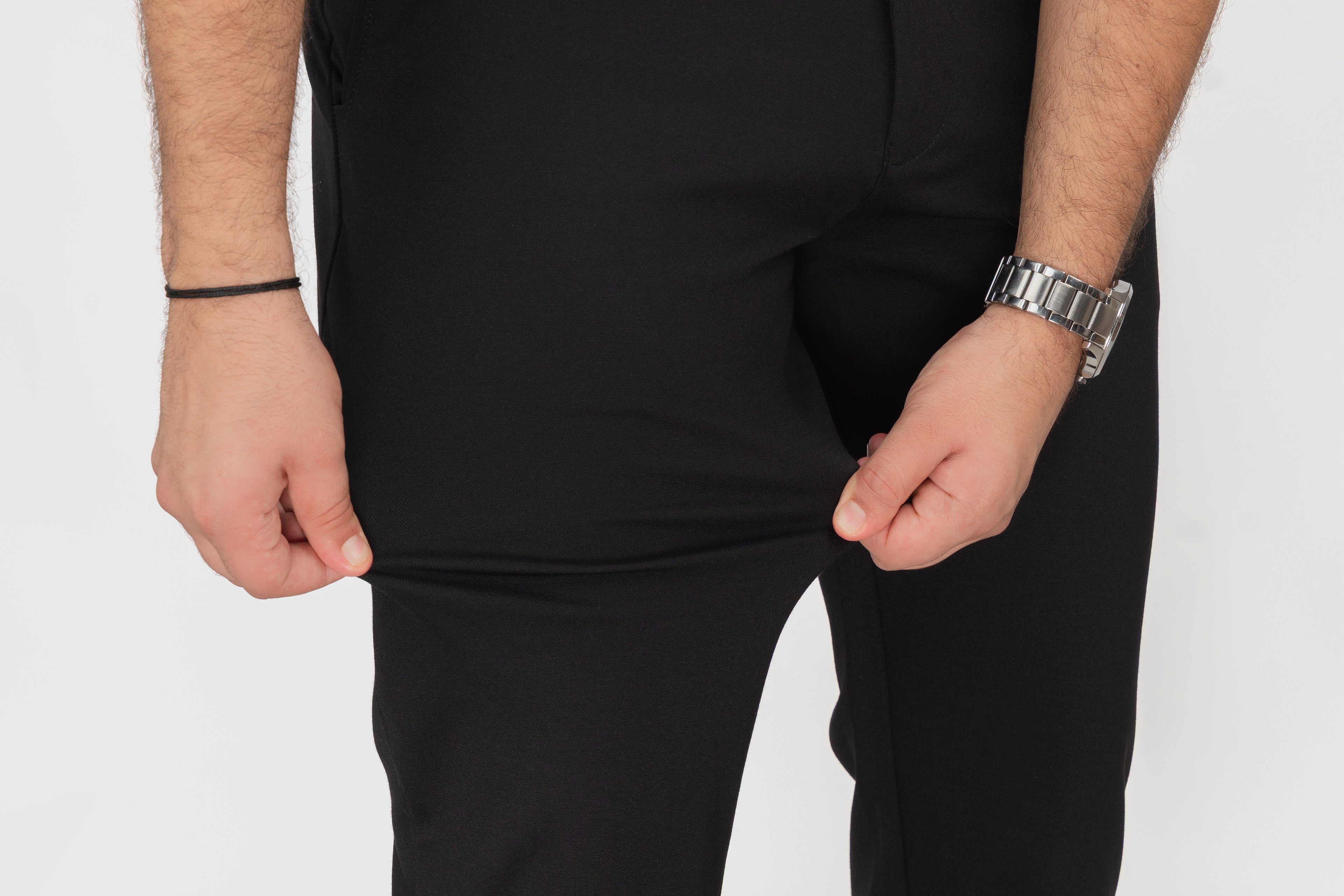 Black Stretch Pants Trouser