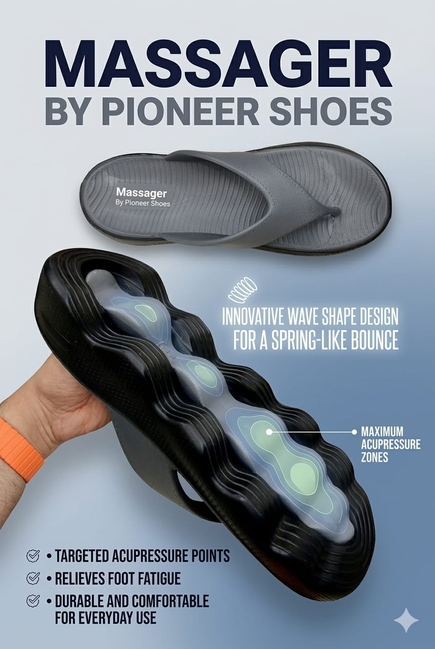 MASSAGER DARK GREY SLIPPERS