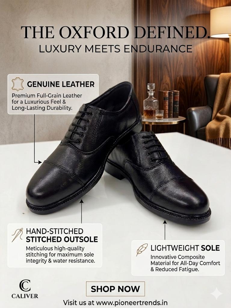 CALIVER OXFORD SHOES FOR MEN